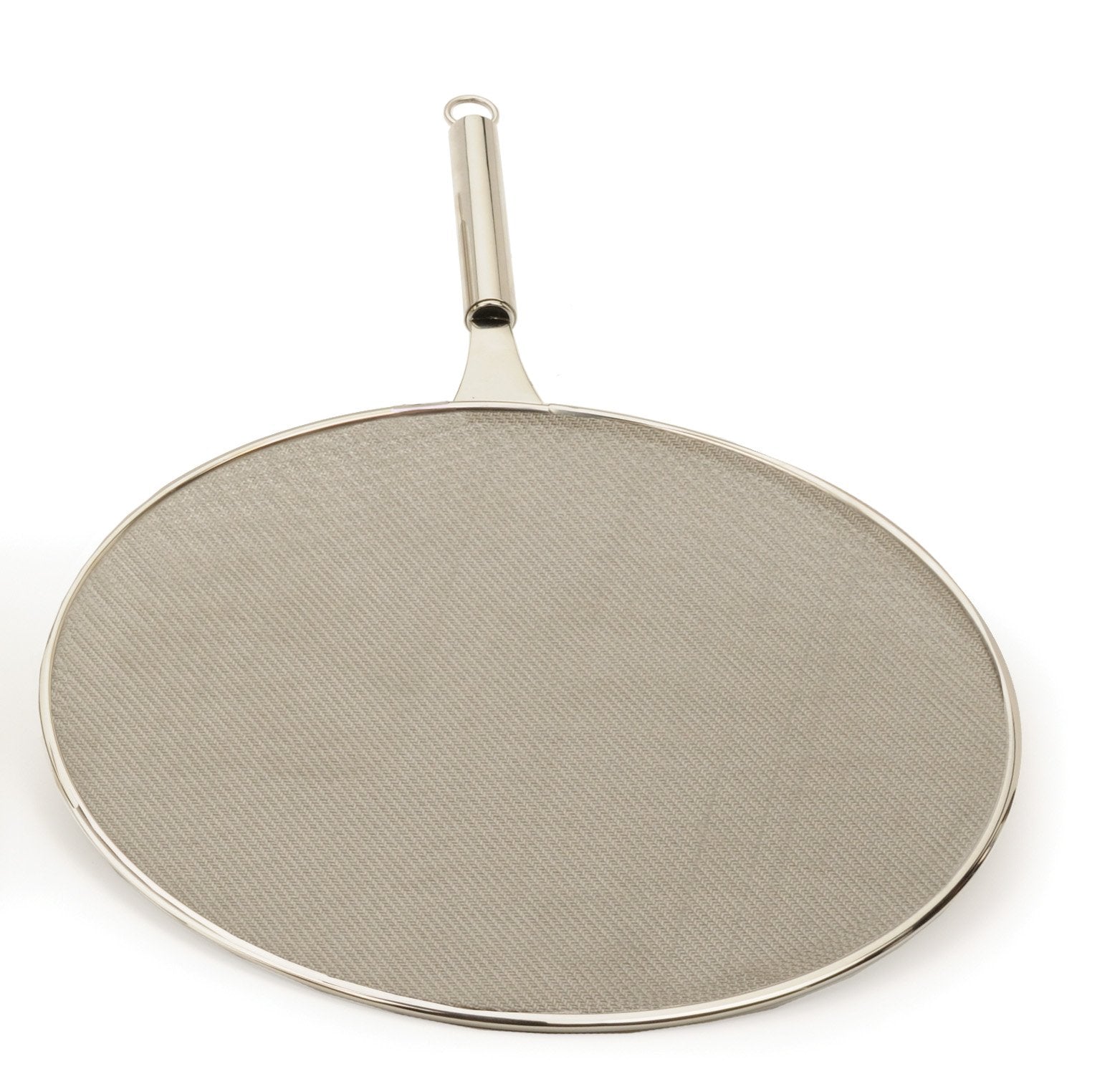 Rsvp International Splatter Screen, One Size - Fine Mesh Stainless Steel, 13'' In Diameter With 6.25'' Handle Keeps Its Shape &