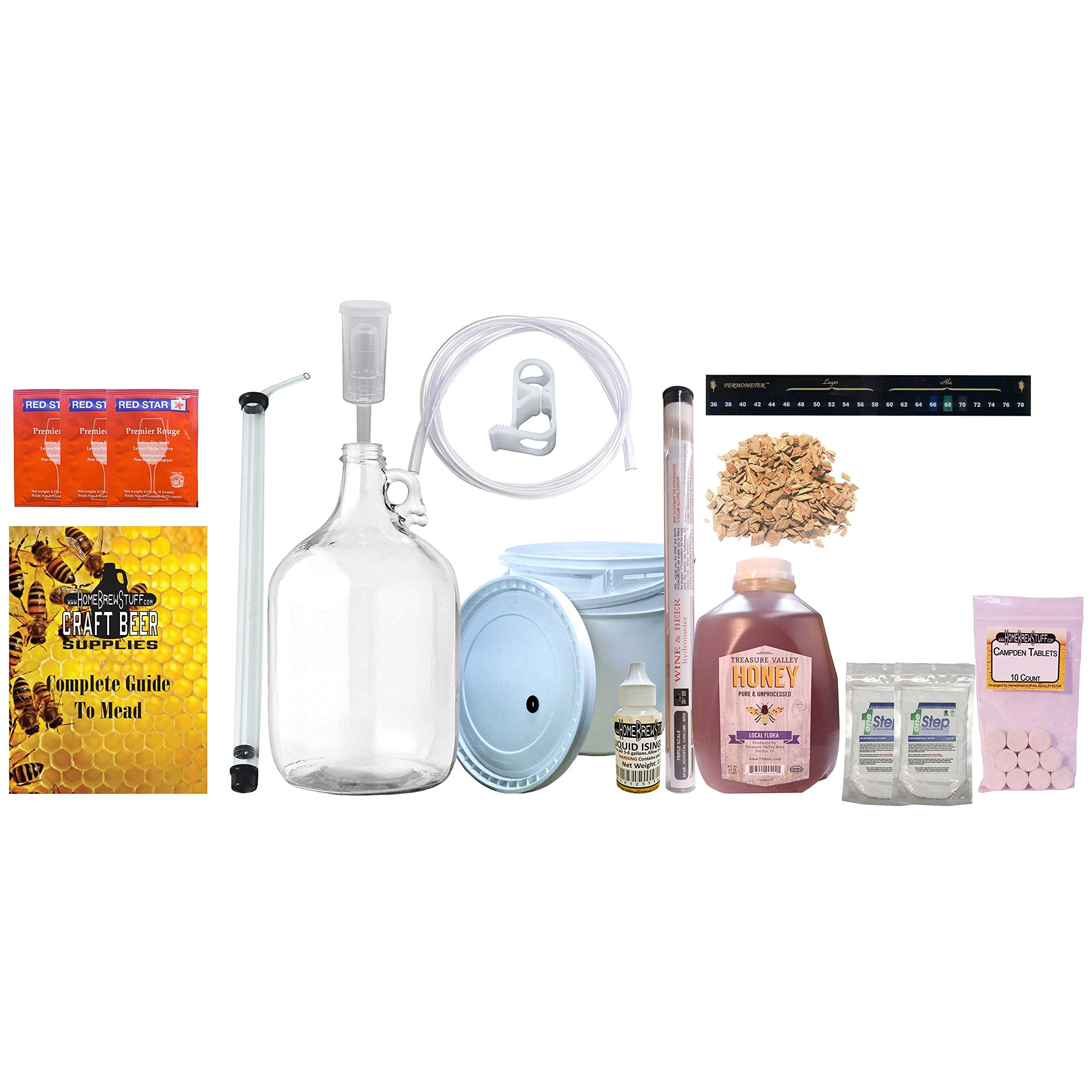 Tapcraft - Deluxe Mead Making Kit - One Gallon - Make Your Own Mead Kit - Mead Making - Great Gift Ideas