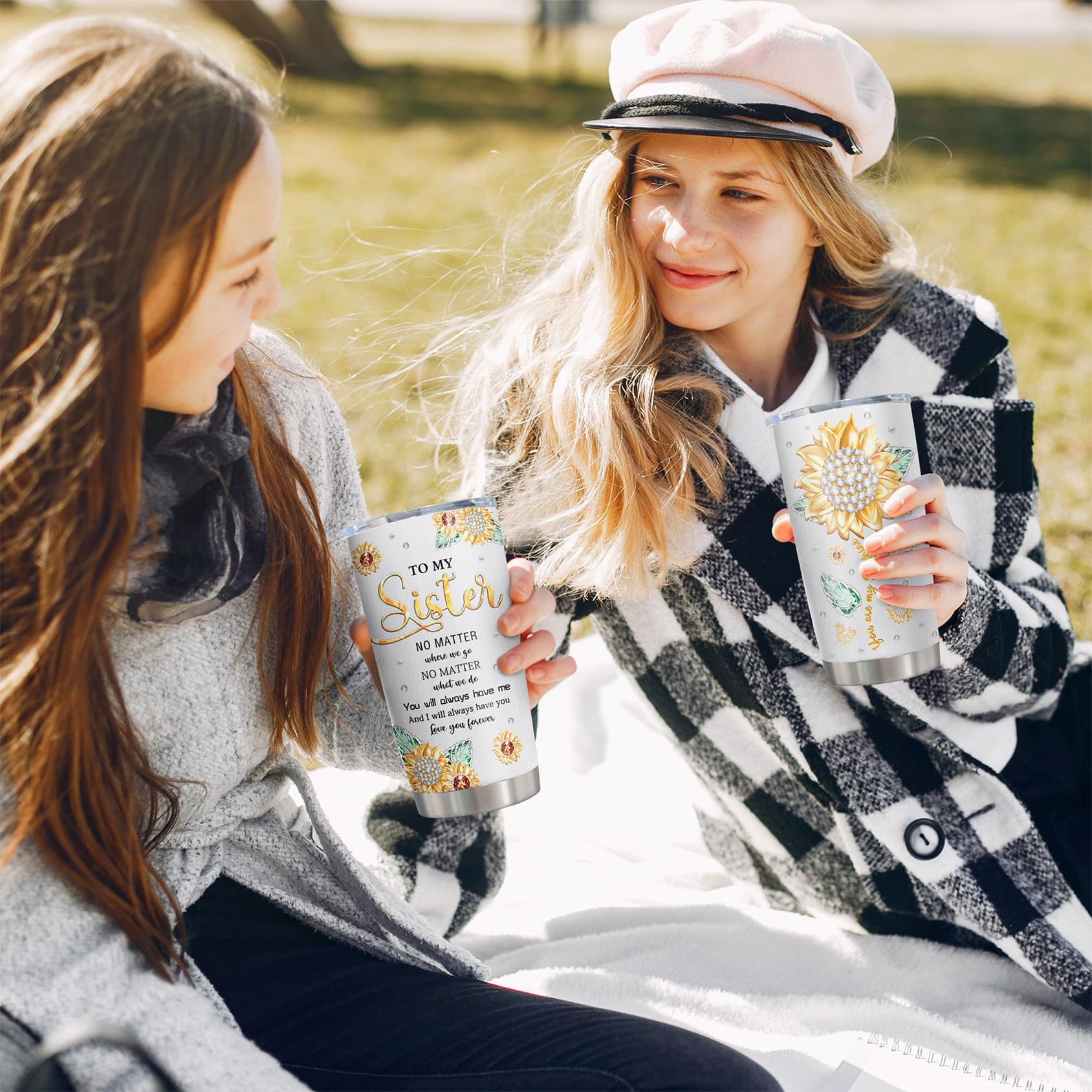 Best Big/Little Sister Gifts From Sisters Tumblers 20Oz - Cool/Funny Gifts For Sister From Brother Coffee Mug - Gift For Sister