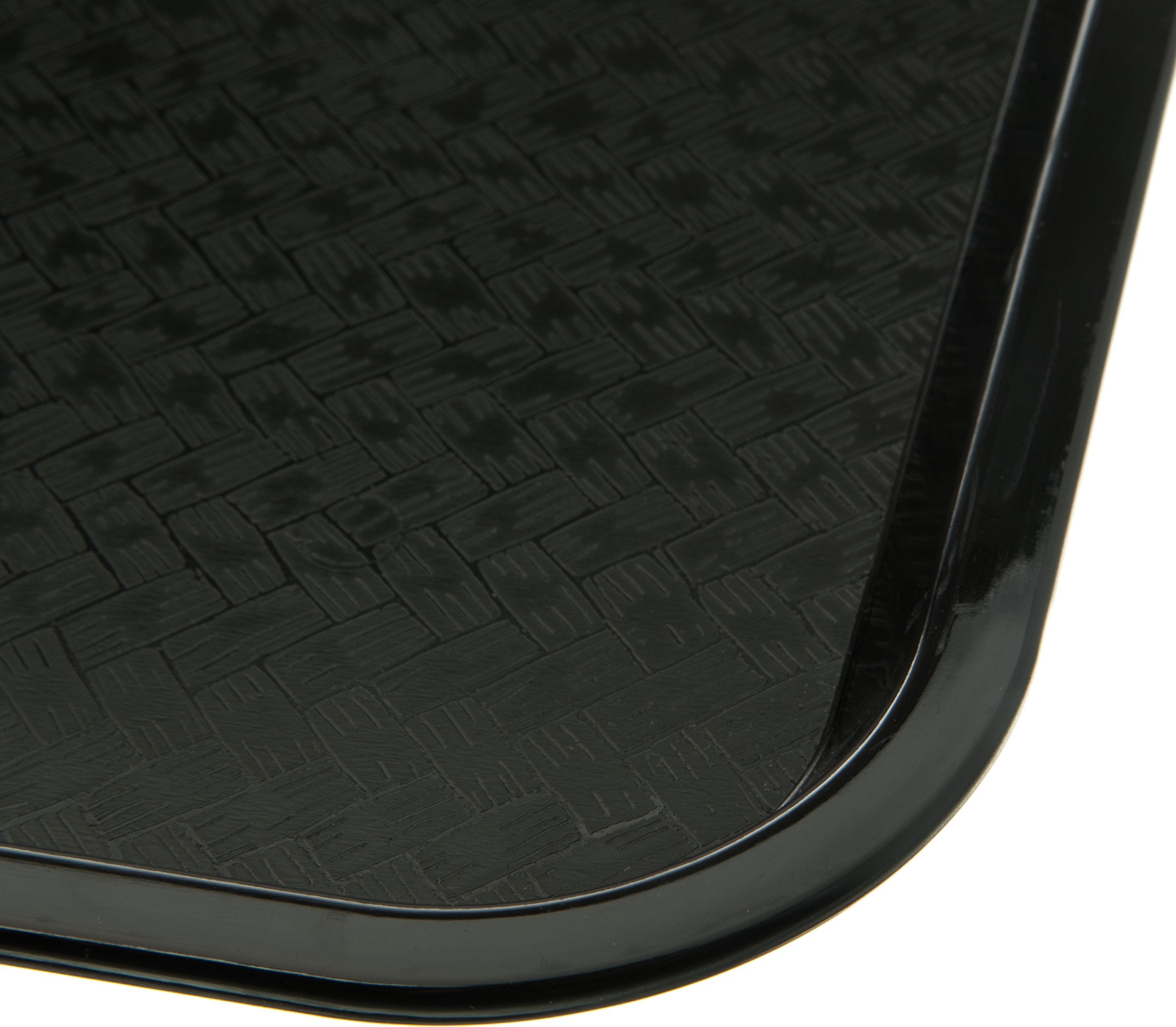 Carlisle FoodService Products Café Tray, 12" x 16", Black, Polypropylene, Model CT121603