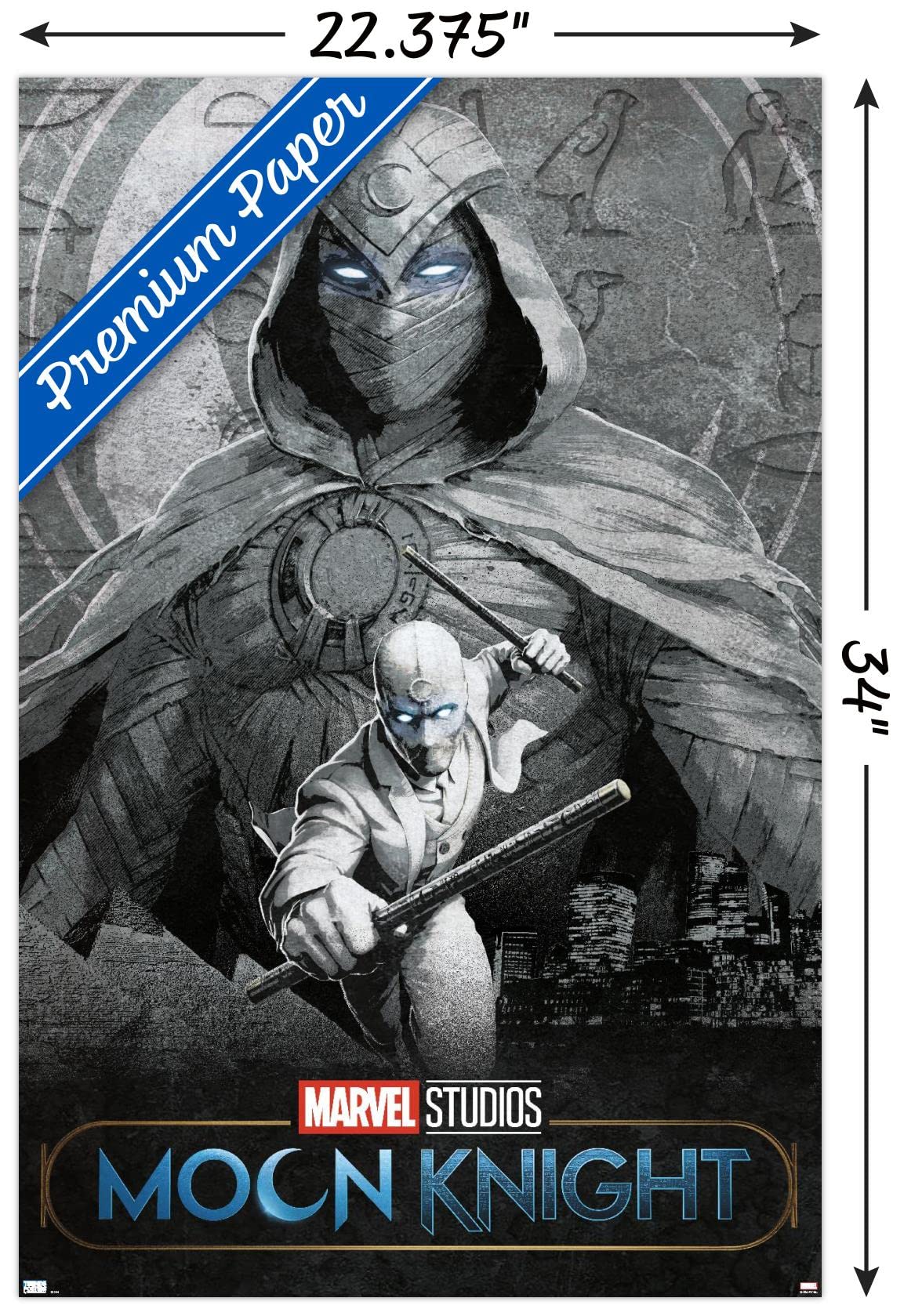 Trends International Marvel Moon Knight - Teaser Wall Poster, 22.375'' X 34'', Premium Unframed Version