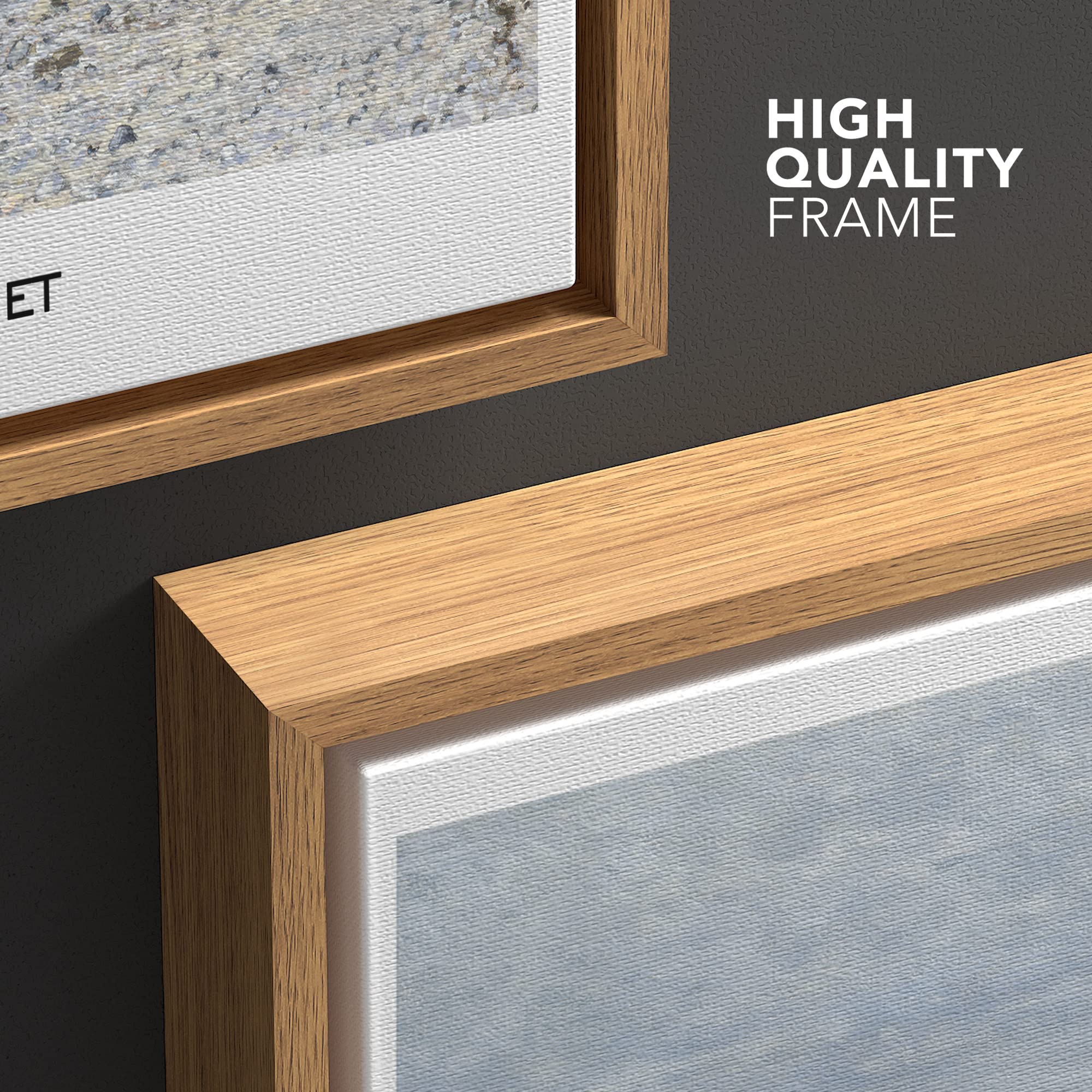 Wall26 Framed Canvas Print Wall Art La Pointe De La Heve By Claude Monet Historic Classical Illustrations Fine Art Decorative Vi