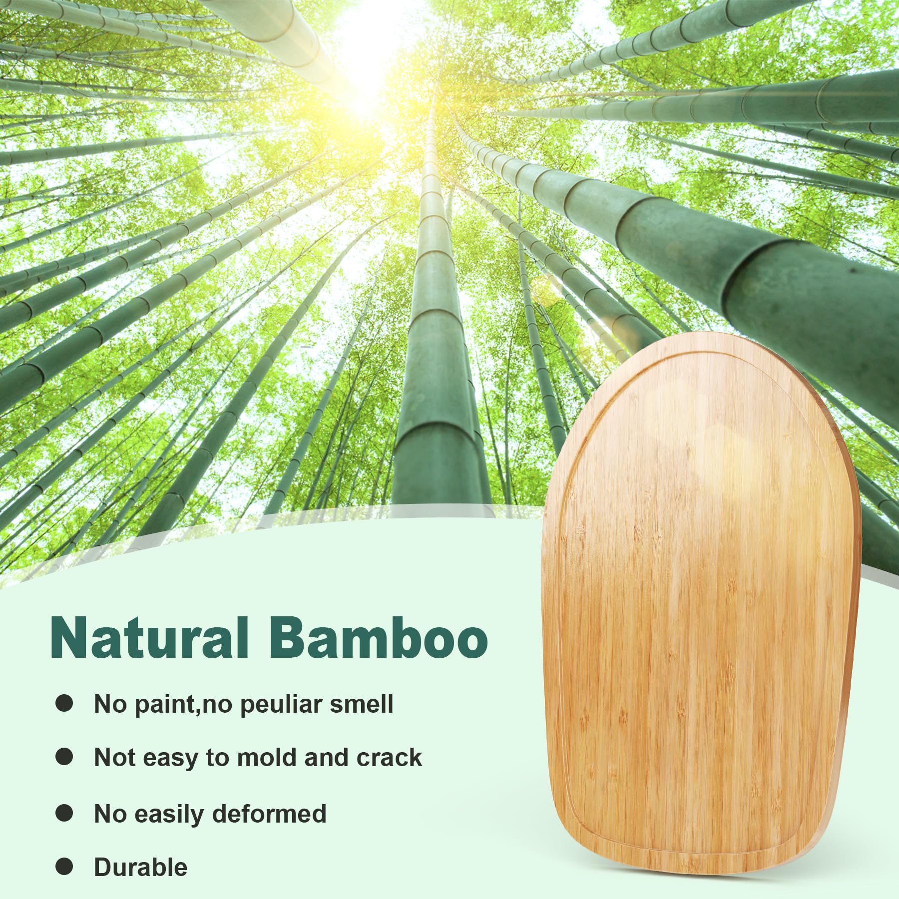 GuanQiao Food-Grade Bamboo Mixer Slider for KitchenAid 4.5-5 Qt Tilt Head, Natural Bamboo, Model KA-GQ11, Kitchen Storage Accessory