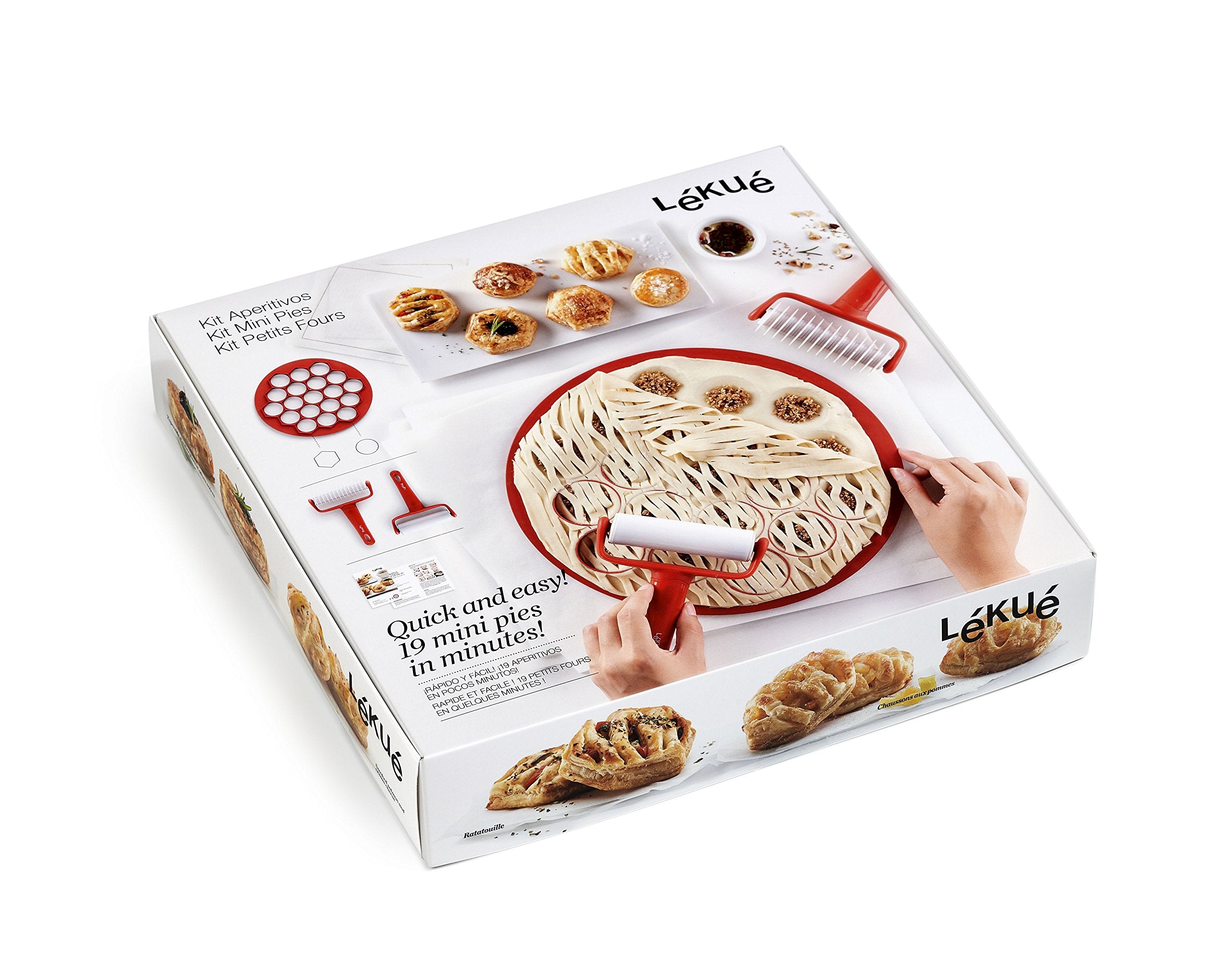 Lekue 0200130Surm017 Mini Pie Kit, Red