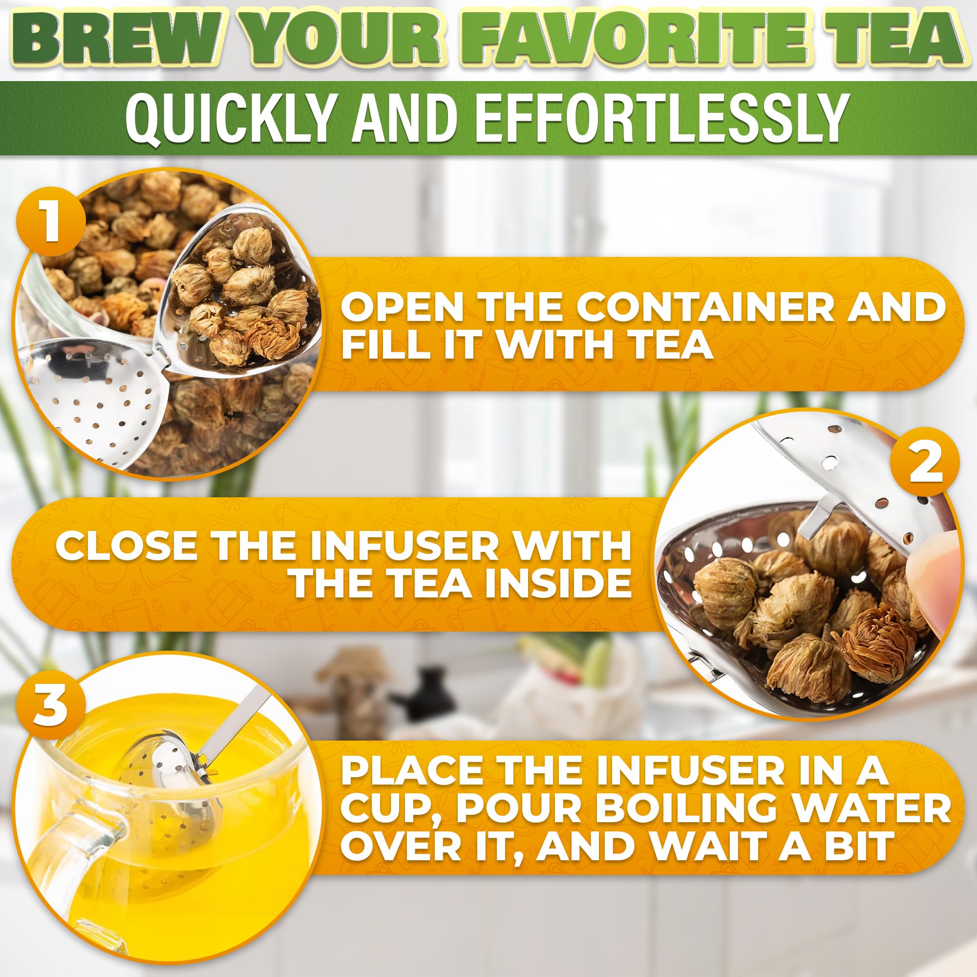 10Pcs Tea Strainers For Loose Tea Spoon - Heart Tea Steeper Tea Filter Fine Mesh Strainer Stainless Steel Tea Diffuser Tea Infus