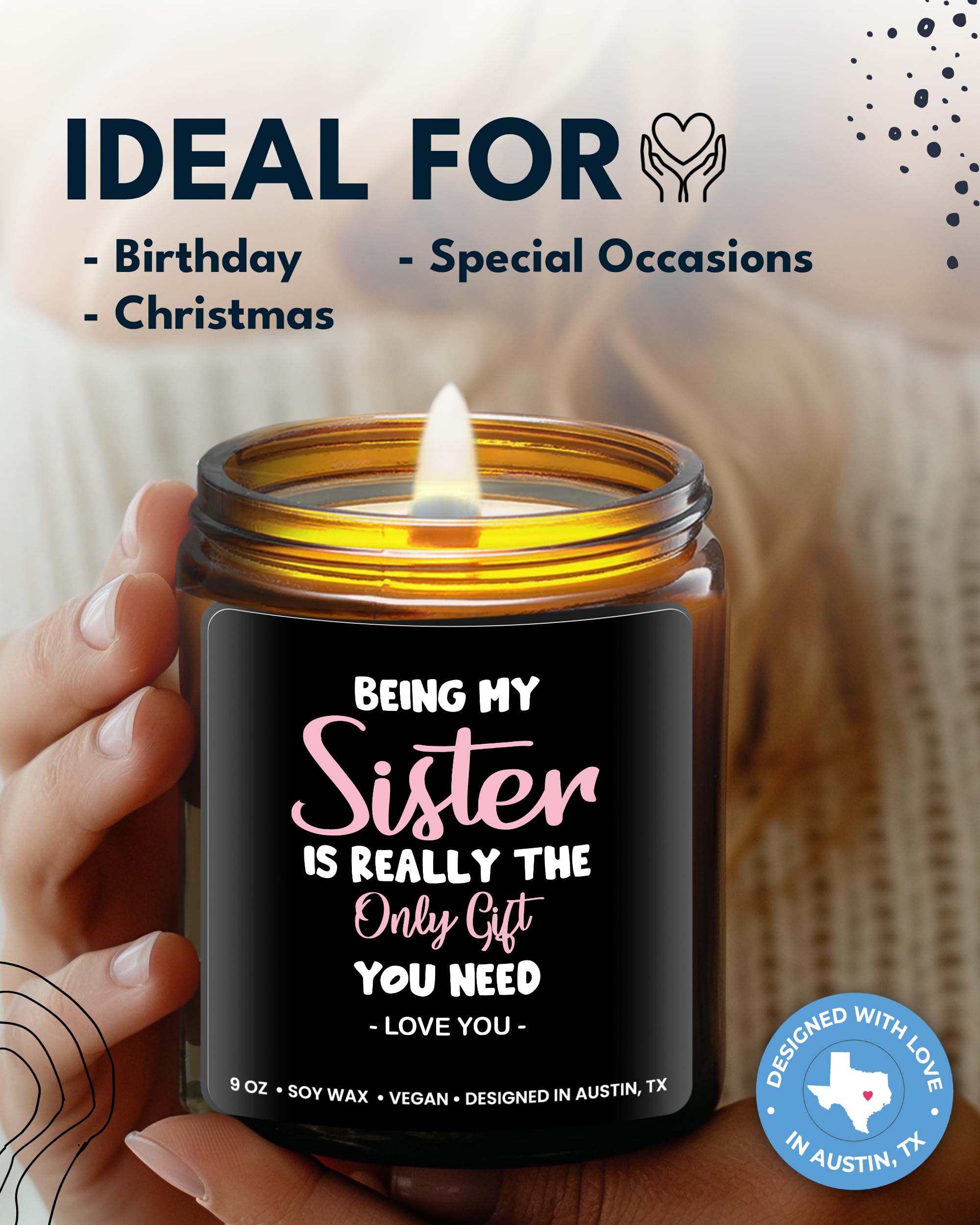 Funny Sister Candle  Best Sister Gifts  Funny Gifts For Sister Gift Ideas  Funny Sister Gifts From Sister To Sister Gifts  Best Friend Sister Gifts  Special Sister Birthday Gifts From Sister Christmas