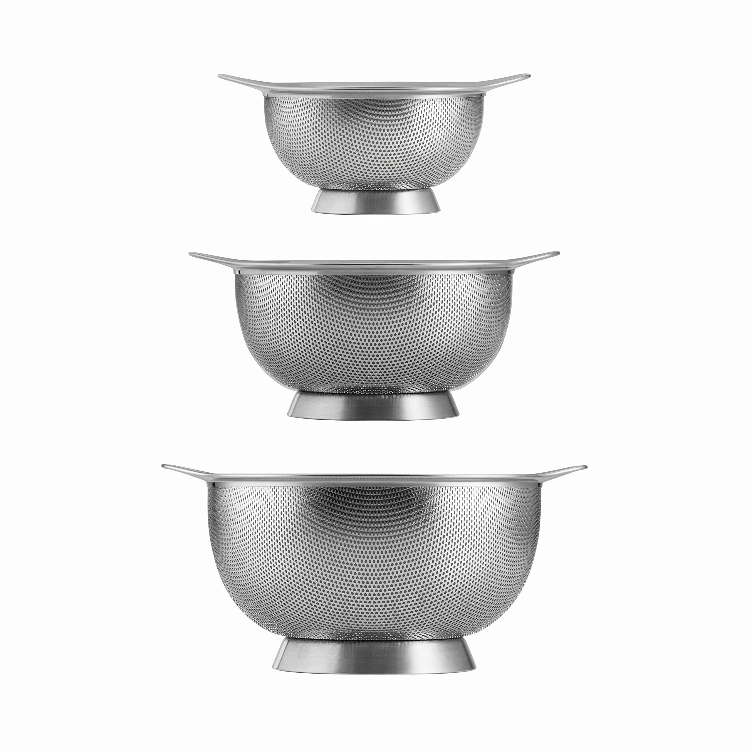 Tramontina Colanders Stainless Steel 3-Pack, 80206/556Ds