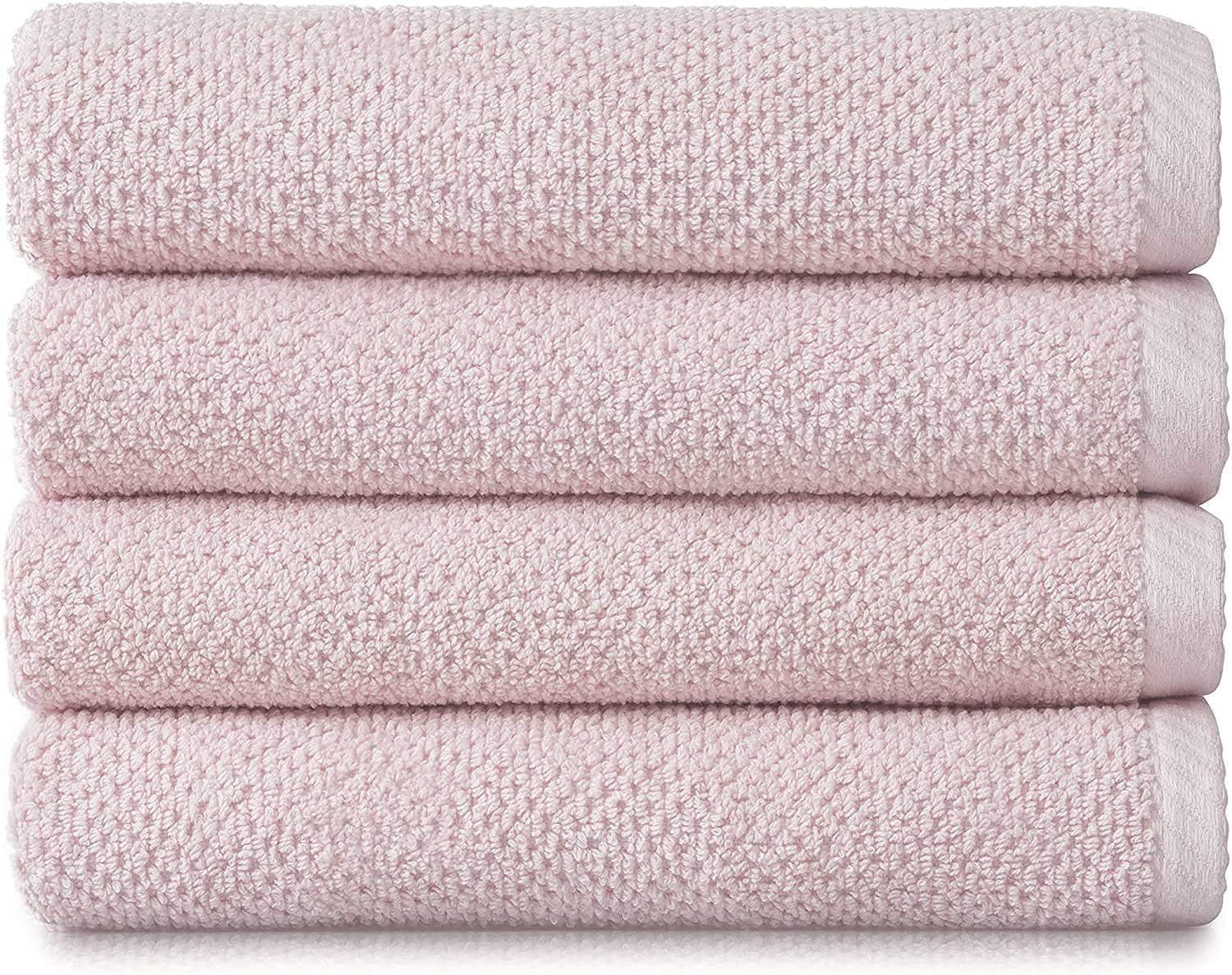 Simpli-Magic 79457 Popcorn Textured Bath Towels, 4 Pack, Pink