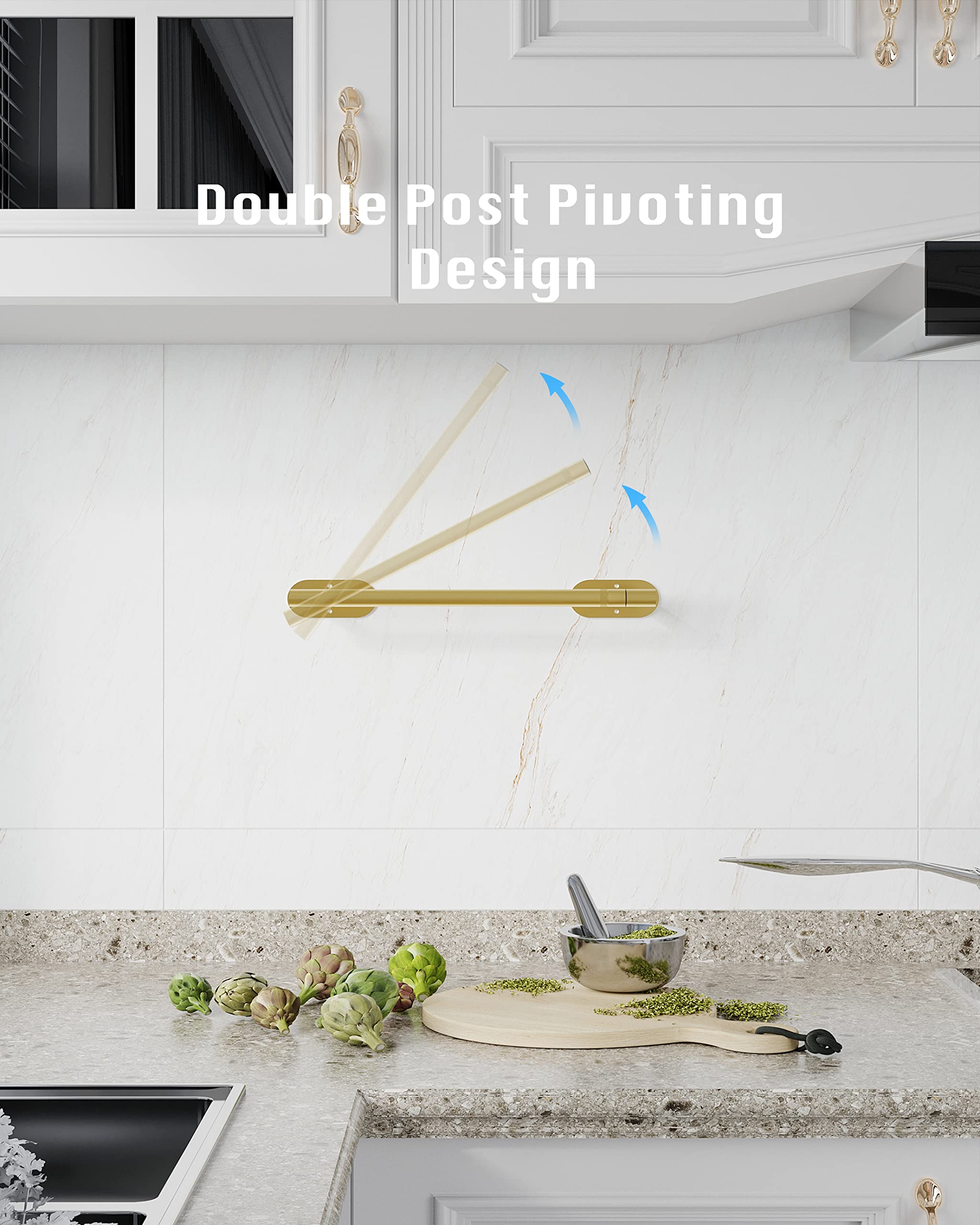 Wzkaly Paper Towel Holder Under Cabinet, Self Adhesive Or Wall Mounted Sus304 Stainless Steel Paper Towel Holder For Kitchen, Fa