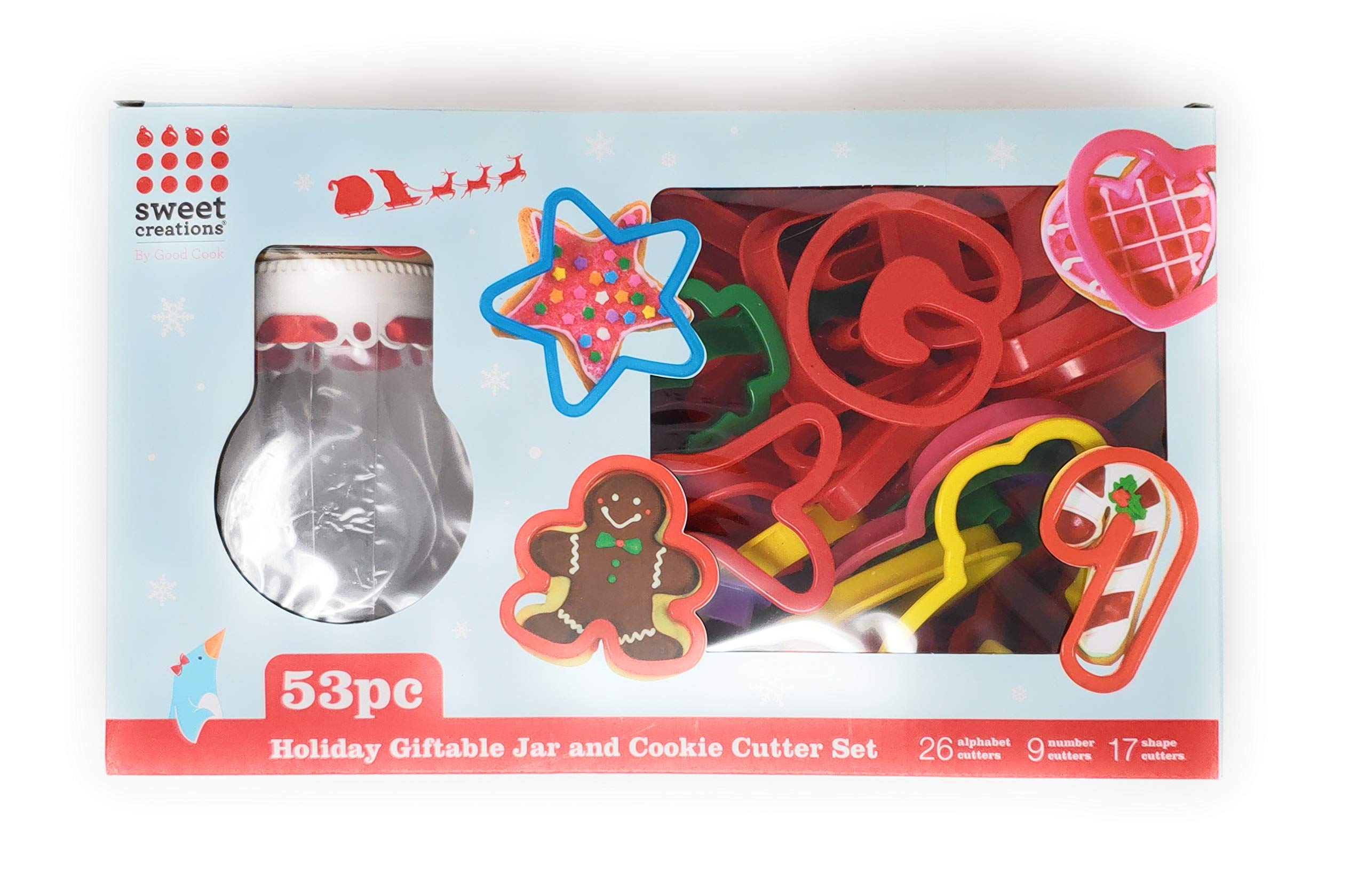 Sweet Creations Season Holiday Giftable Jar And Cookie Cutter Set