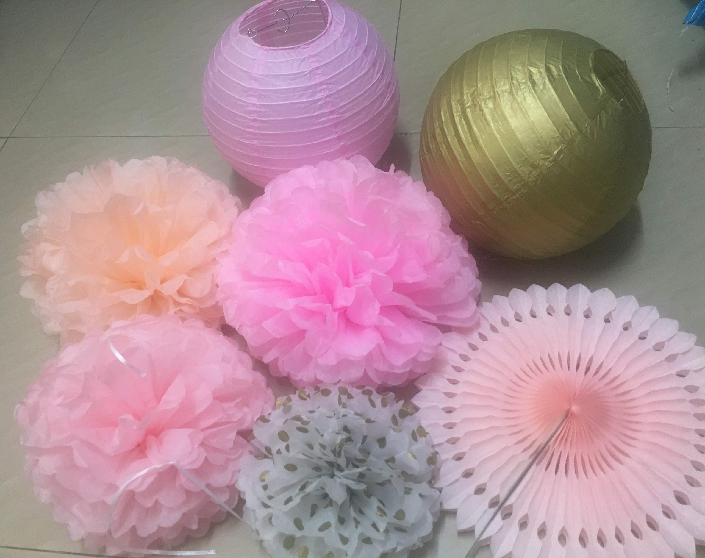 Sweet 16 Birthday Decorations - 16Th Pink Gold Happy B-Day Party Decor Supplies For Girls Sixteen Years