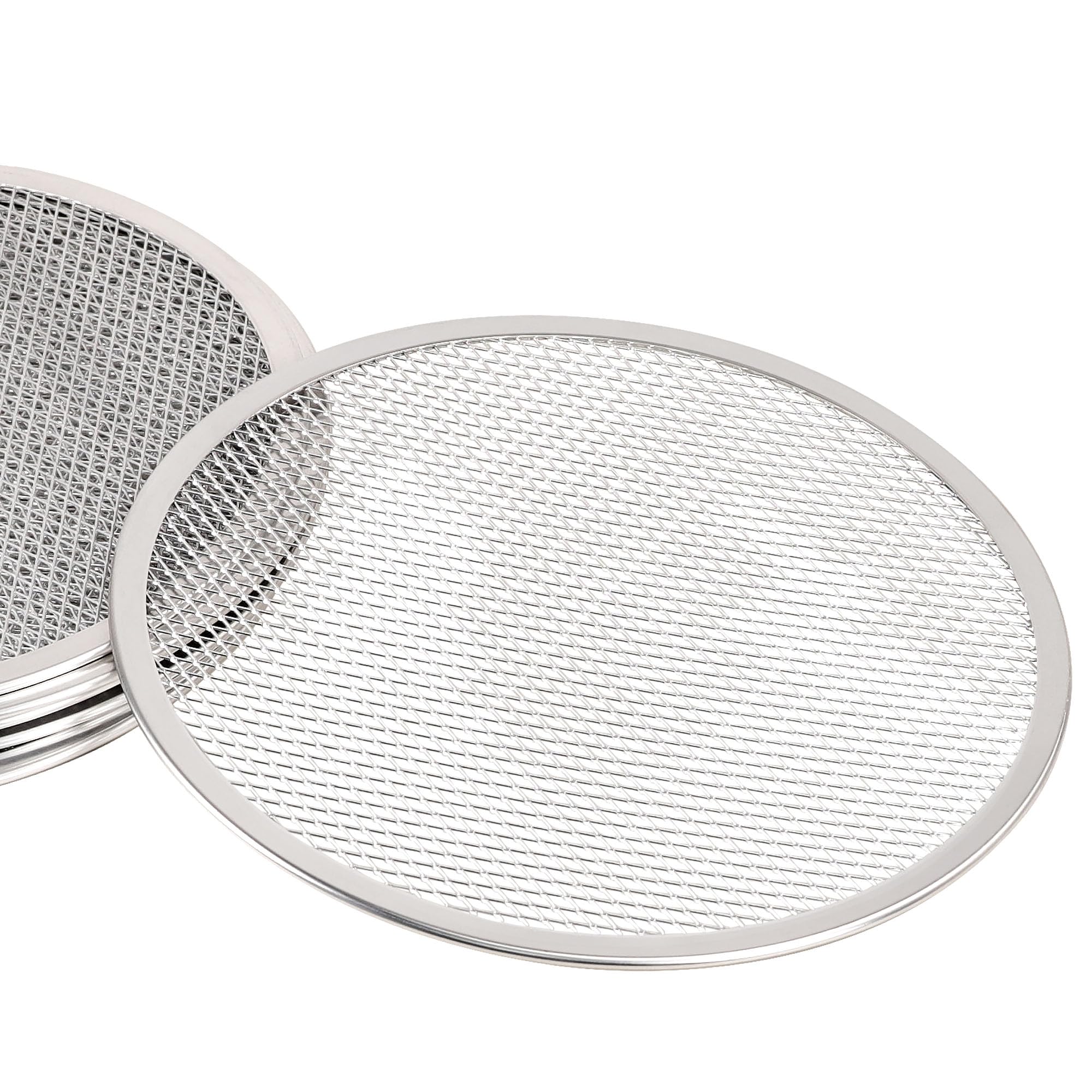 Lrui Pizza Screen,12 Inch,12 Pack,Seamless Aluminum Pizza Pan With Holes.