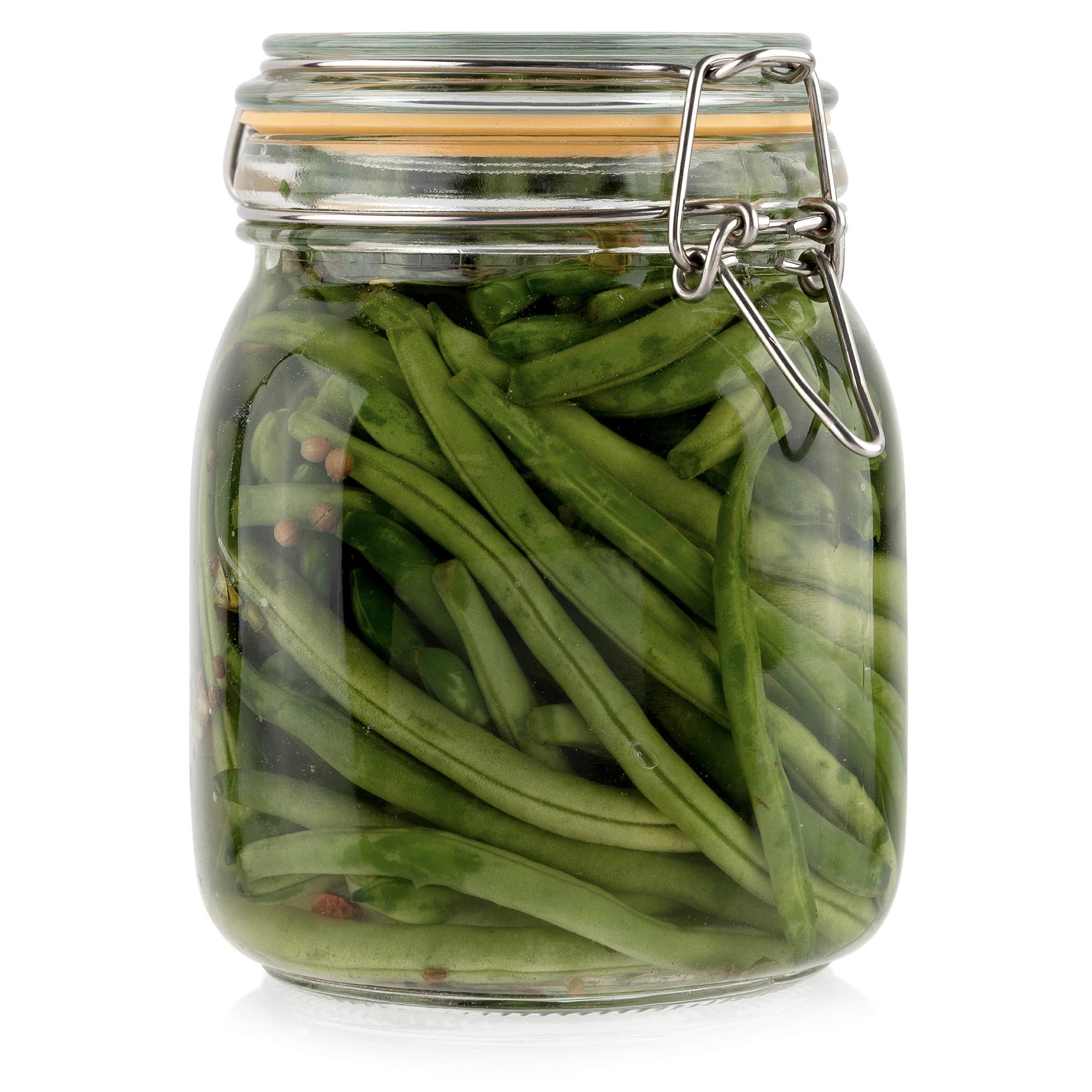 Galashield 32 oz Glass Jars with Lids Food Storage Jars with Airtight Lids Leak Proof Glass Canisters Kitchen Jars