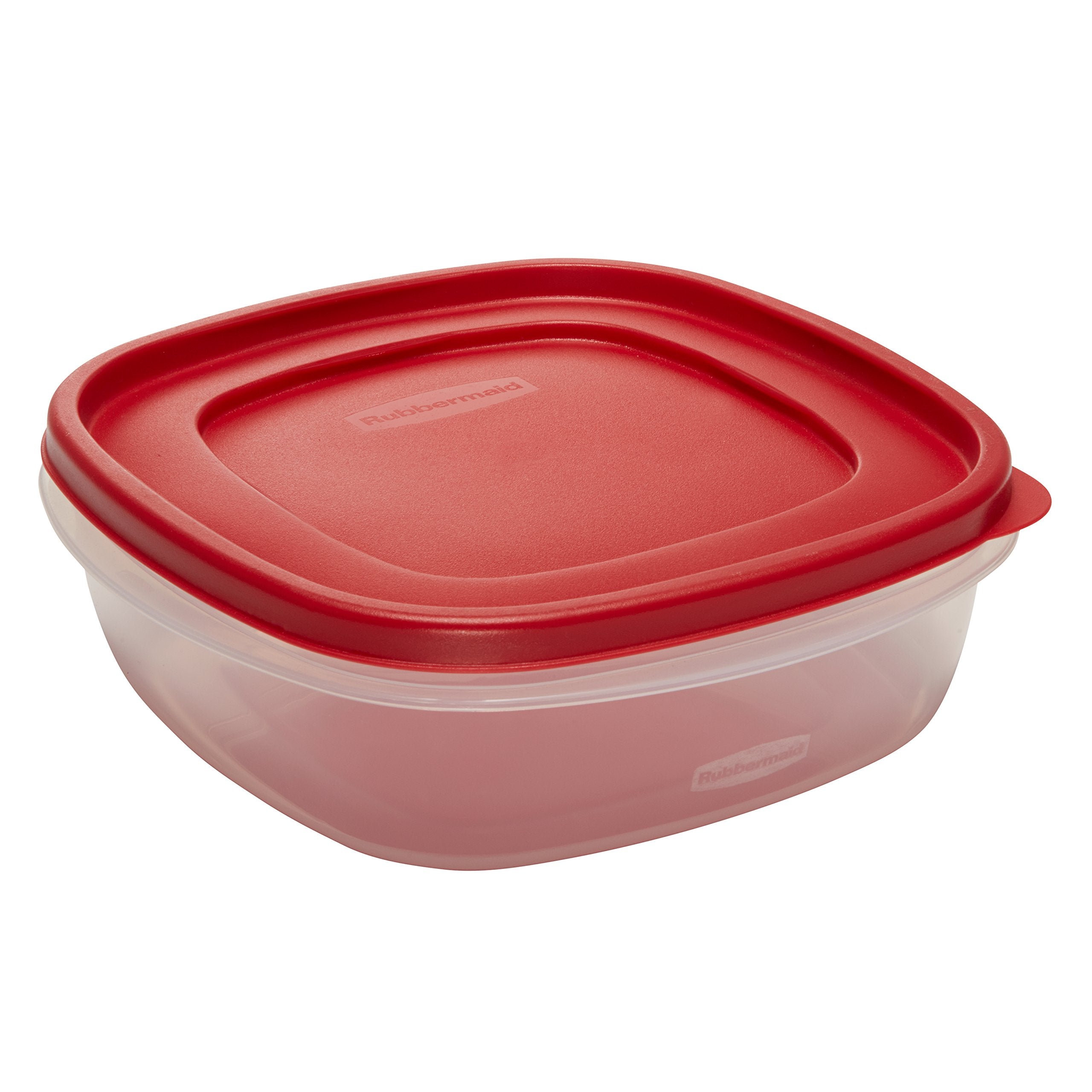 Rubbermaid Easy Find Lid Food Storage Container Set, 6-Piece, Plastic, Red, Model 1777090