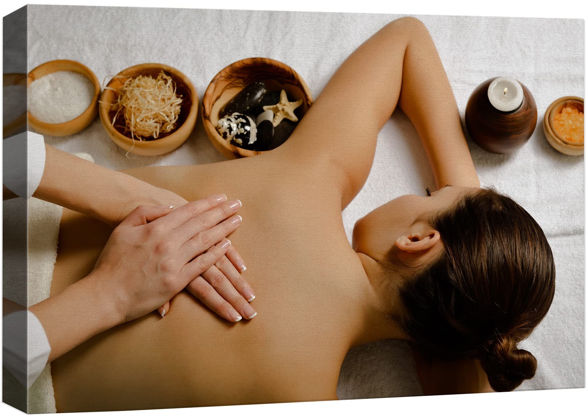 Wall26 Canvas Print Wall Art Yoga Massage Zen Spa Meditation Sea Star Epsom Salt Nature Wilderness Photography Realism Rustic La