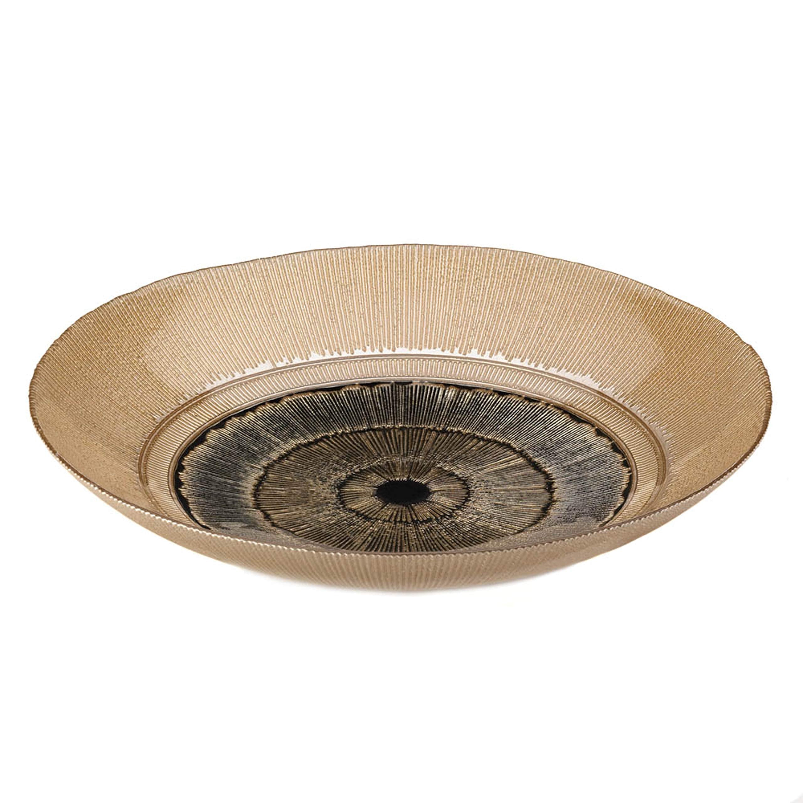 Accent Plus Golden Eye Decorative Plate 15.75x15.75x2.75