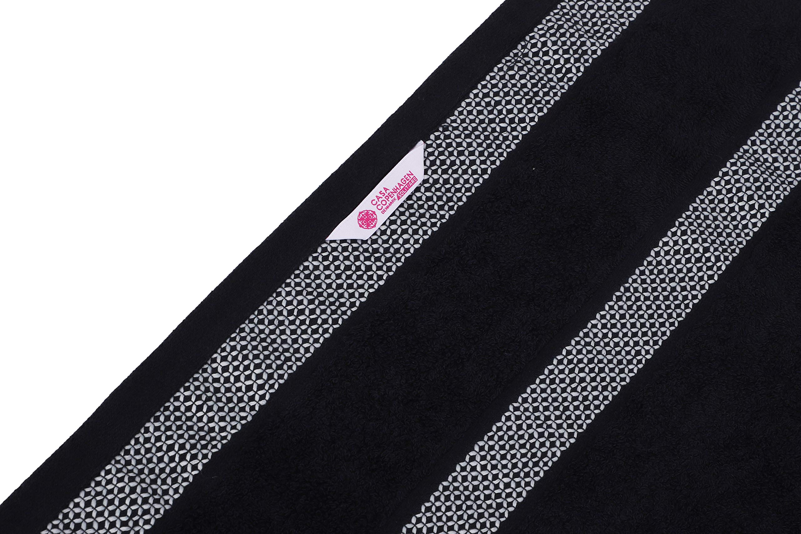 Casa Copenhagen Solitaire Luxury Hotel & Spa Quality, 600 Gsm Egyptian Cotton, 6 Piece Turkish Towel Set, Includes 2 Bath Towels