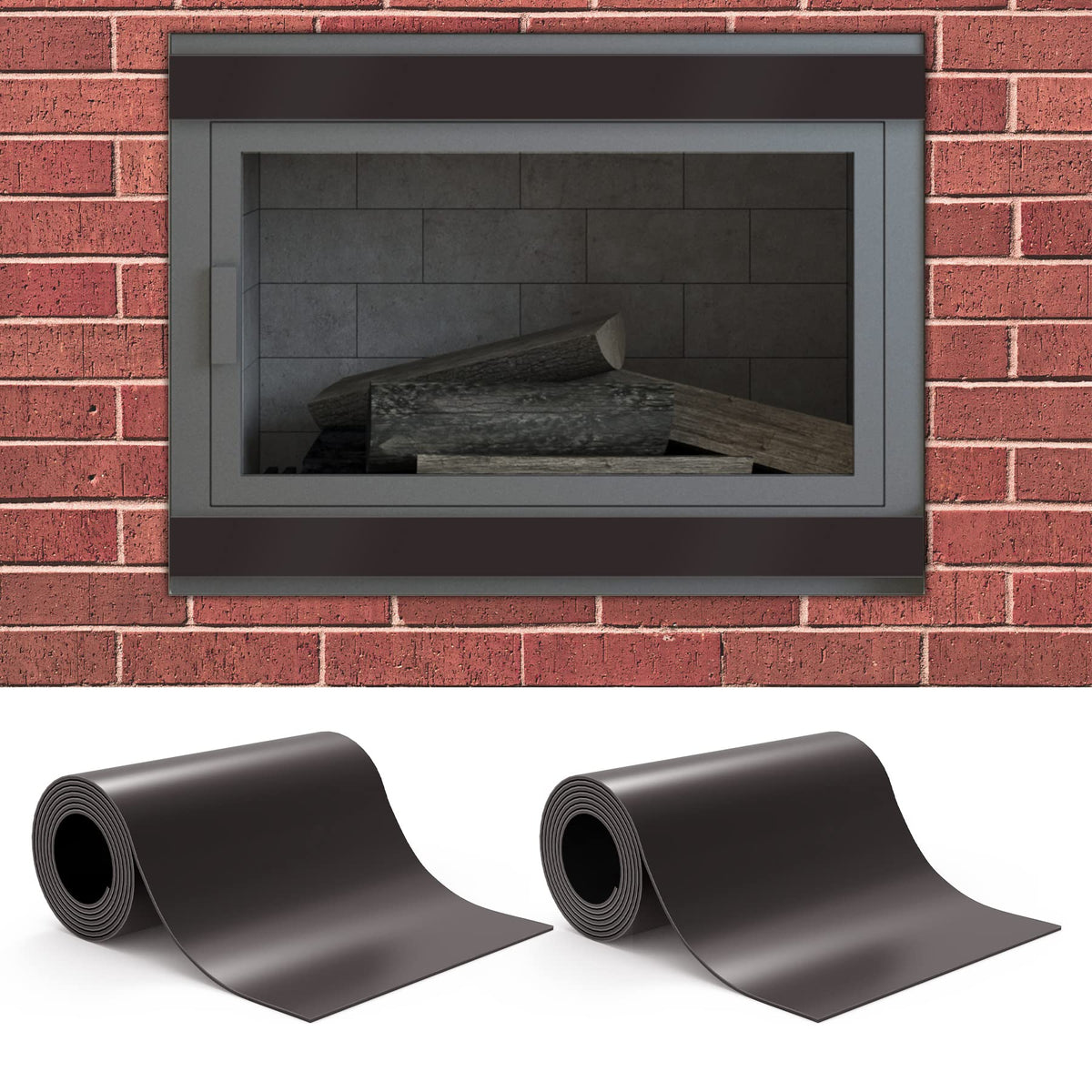 Flehomo Magnetic Fireplace Draft Stopper - Fireplace Cover To Block Draft From Vent, Prevent Cold Air And Heat Loss, Magnetic Fi