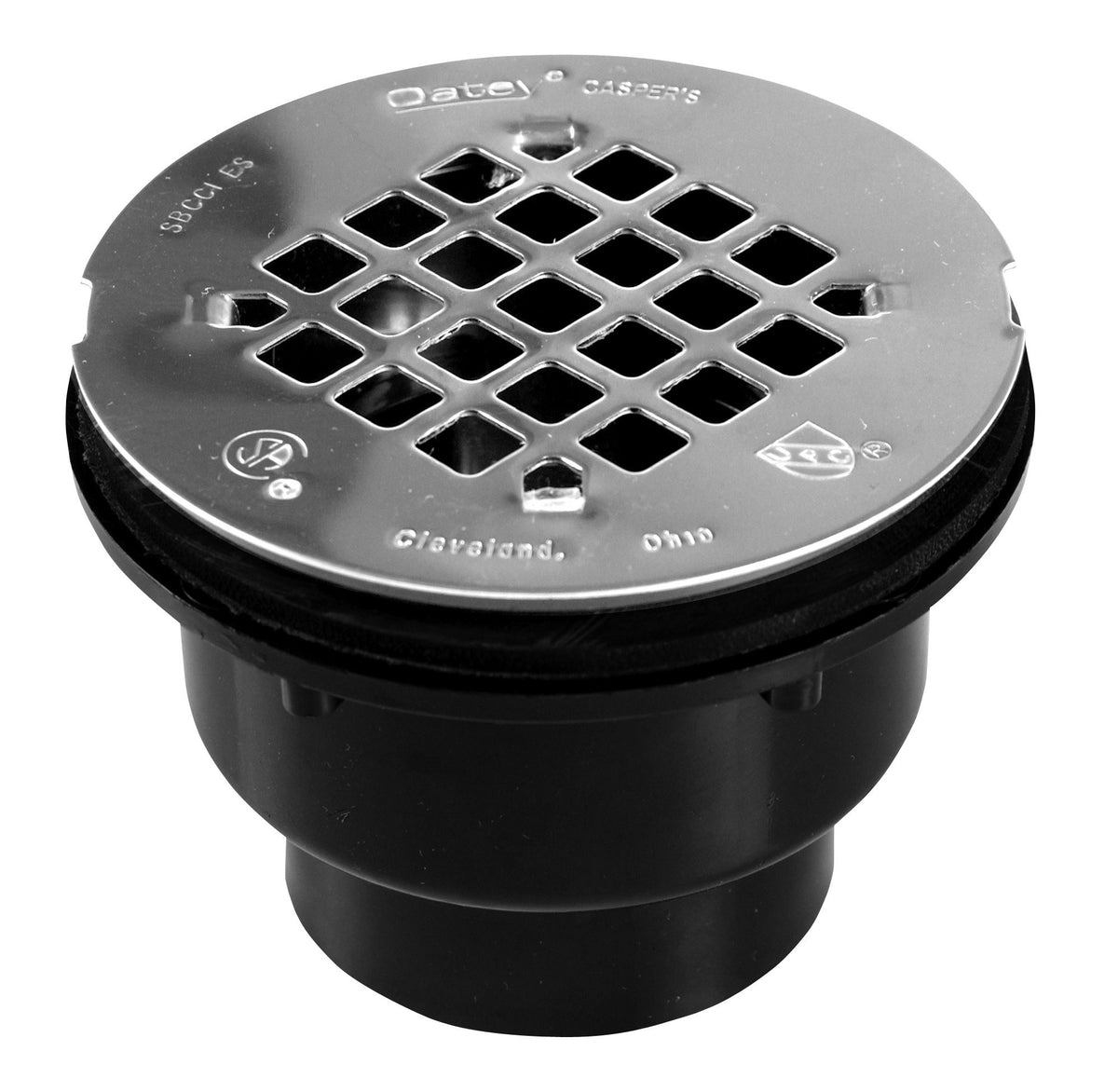 Oatey 2 In. 2-Part Abs Solvent Weld Shower Drain With Stainless Steel Strainer