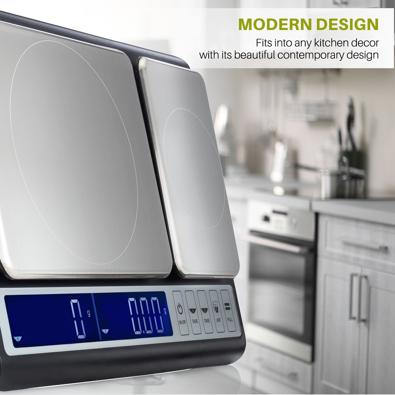 Smart Weigh Culinary Kitchen Scale 10 Kilograms X 0.01 Grams, Digital Food Scale With Dual Weight Platforms For Baking, Cooking,