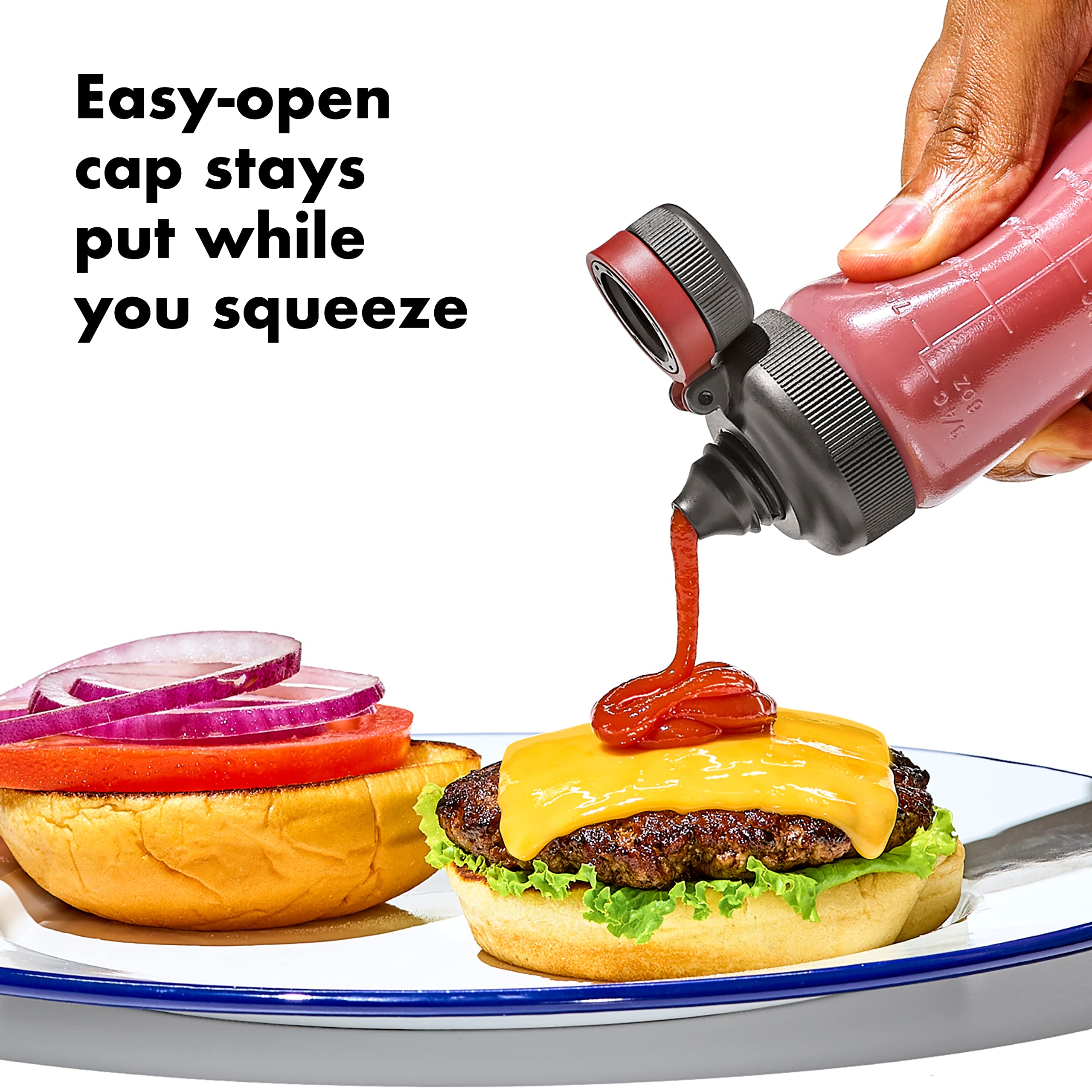 Oxo Outdoor Leakproof Squeeze Bottle Set, 3, 6 Oz