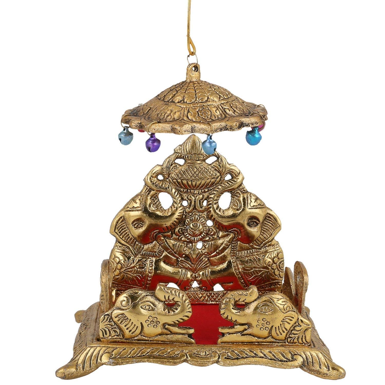 Prince Home Decor & Gifts Handcrafted Krishna Ladoo Gopal/Laddu Bal Gopal White Metal Sihasan, Religious Puja Gifts And, Showpie