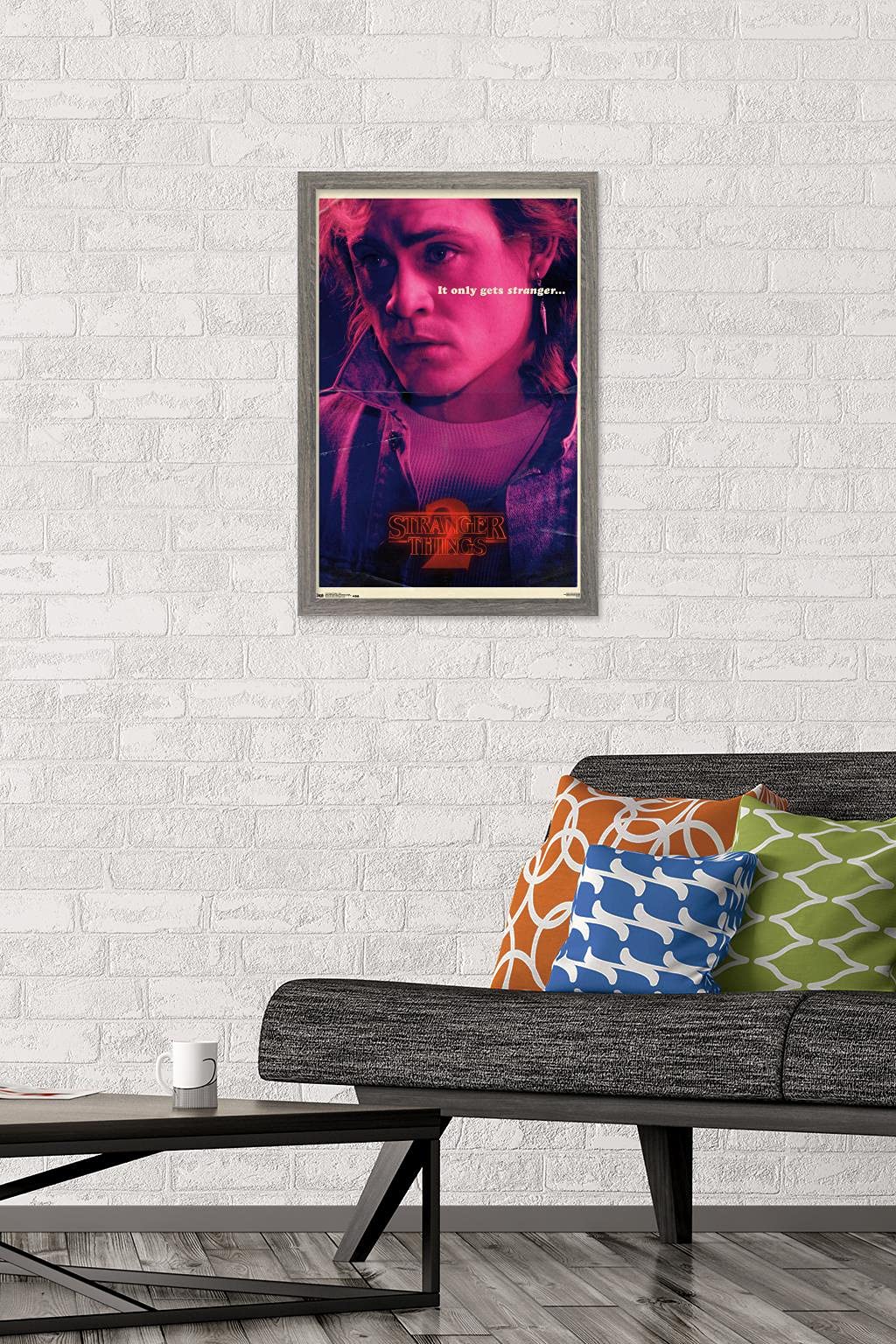 Trends International Netflix Stranger Things: Season 2 - Billy Wall Poster, 14.725'' X 22.375'', Barnwood Framed Version