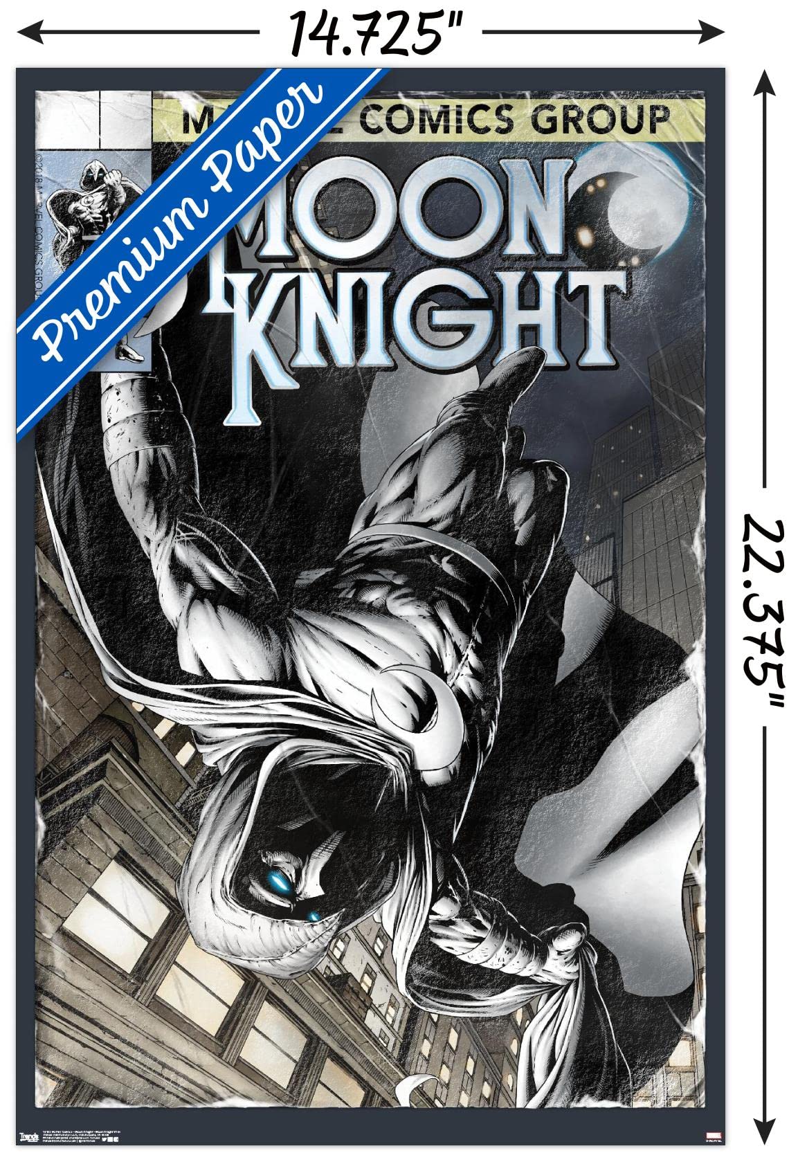 Trends International Marvel Comics - Moon Knight - Moon Knight #194 Wall Poster, 14.725'' X 22.375'', Premium Unframed Version