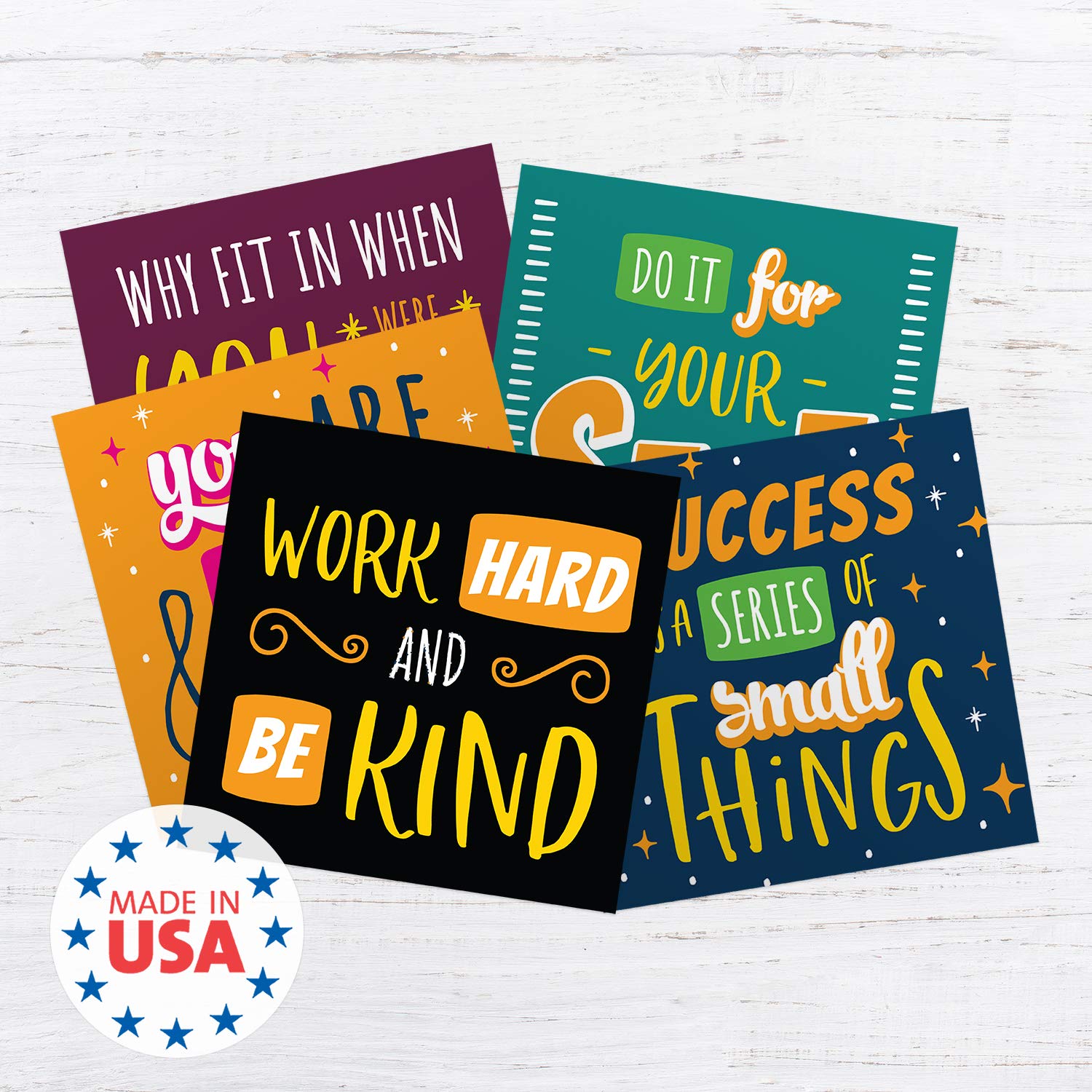 Canopy Street Kids' Affirmation Lunch Box Notes / 3.5'' Square Motivational Lunch Box Cards/Pack Of 60 Encouraging Mini Notes