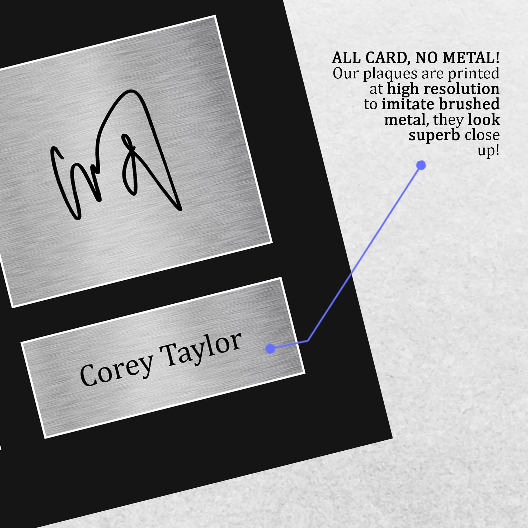 Hwc Trading Corey Taylor Slipknot Gifts Usl Printed Signed Autograph Picture For Music Memorabilia Fans - Us Letter Size