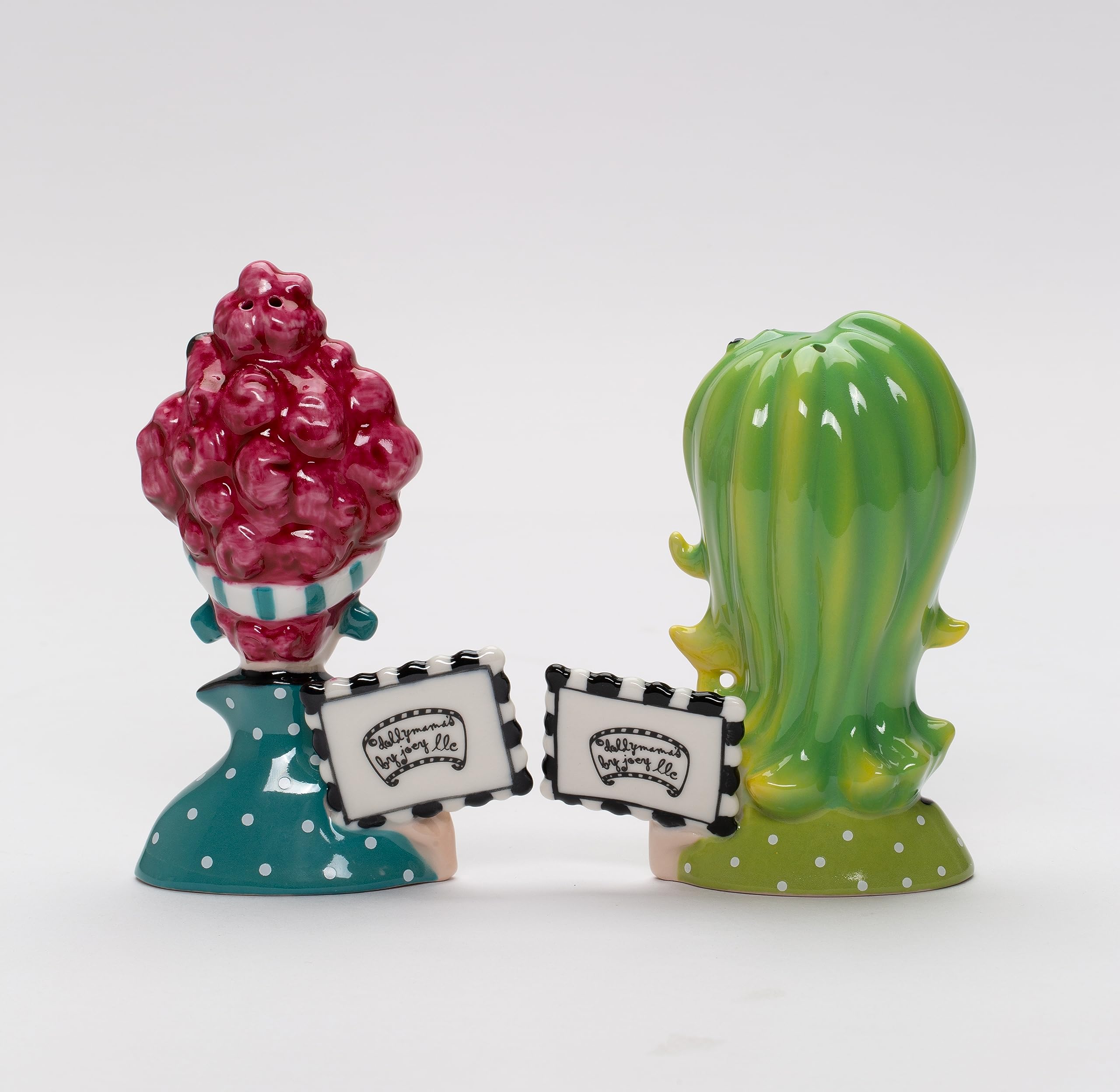 Fine Porcelain Dollymama'S Lady Perfection-Spicy Salt And Pepper Shaker