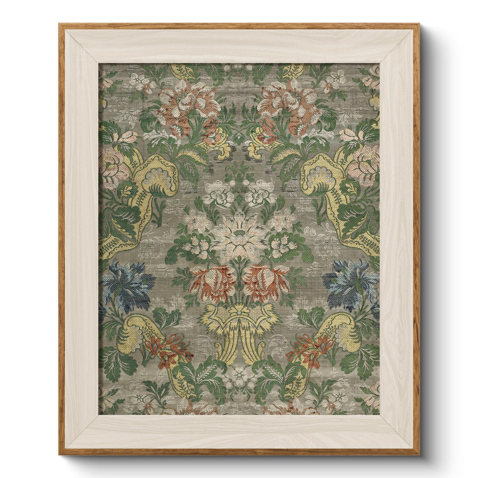 Viyyiea Framed Canvas Wall Art, Vintage Wall Art For Living Room, Boho Oil Painting Picture Summer Home Decor Bathroom Wall Deco