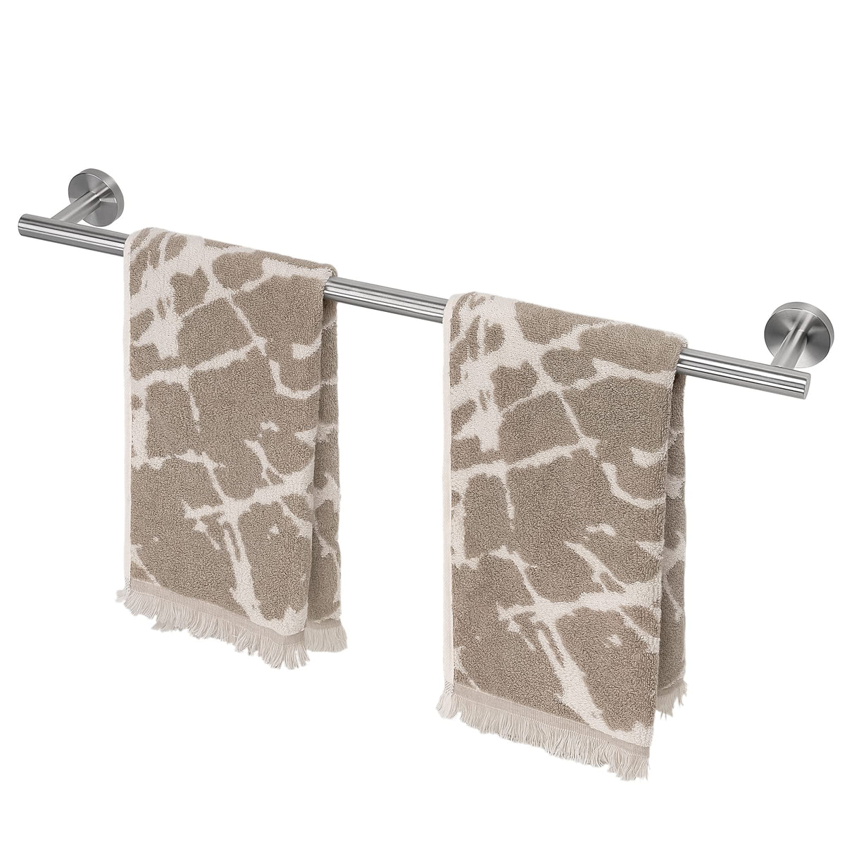 Hitslam Brushed Nickel 25.7 Inch Towel Bar For Bathroom, Sus304 Stainless Steel Bathroom Towel Rack Wall Mounted, Modern Home De