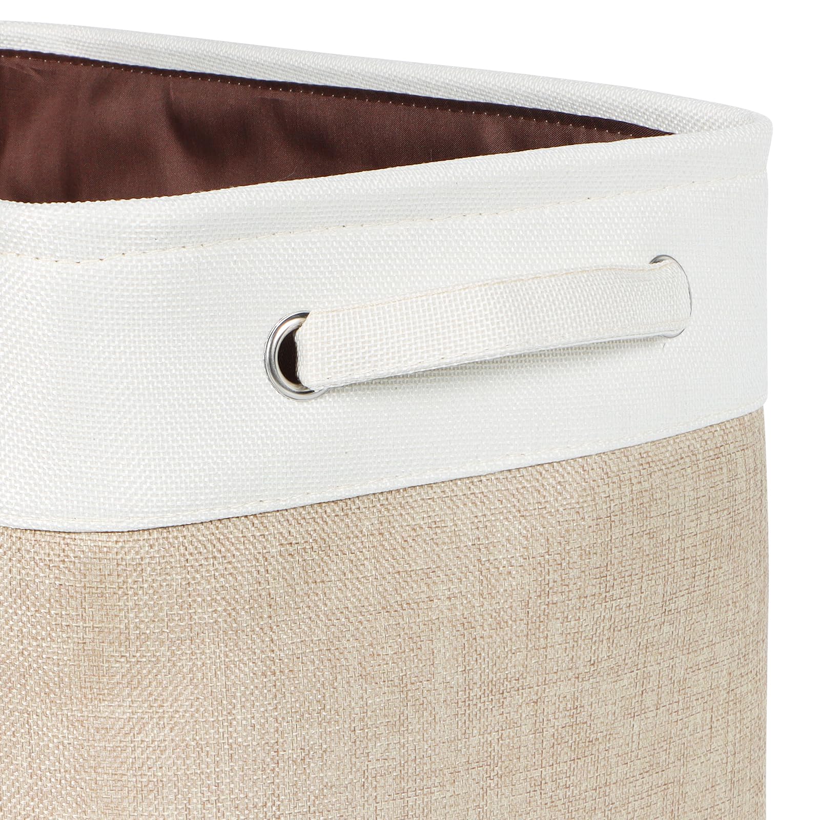 Kntiwiwo Fabric Foldable Storage Bin 12'' X 10'' X 9.5'' Storage Baskets Cube Storage Organizer With Dual Carry Handles For Home