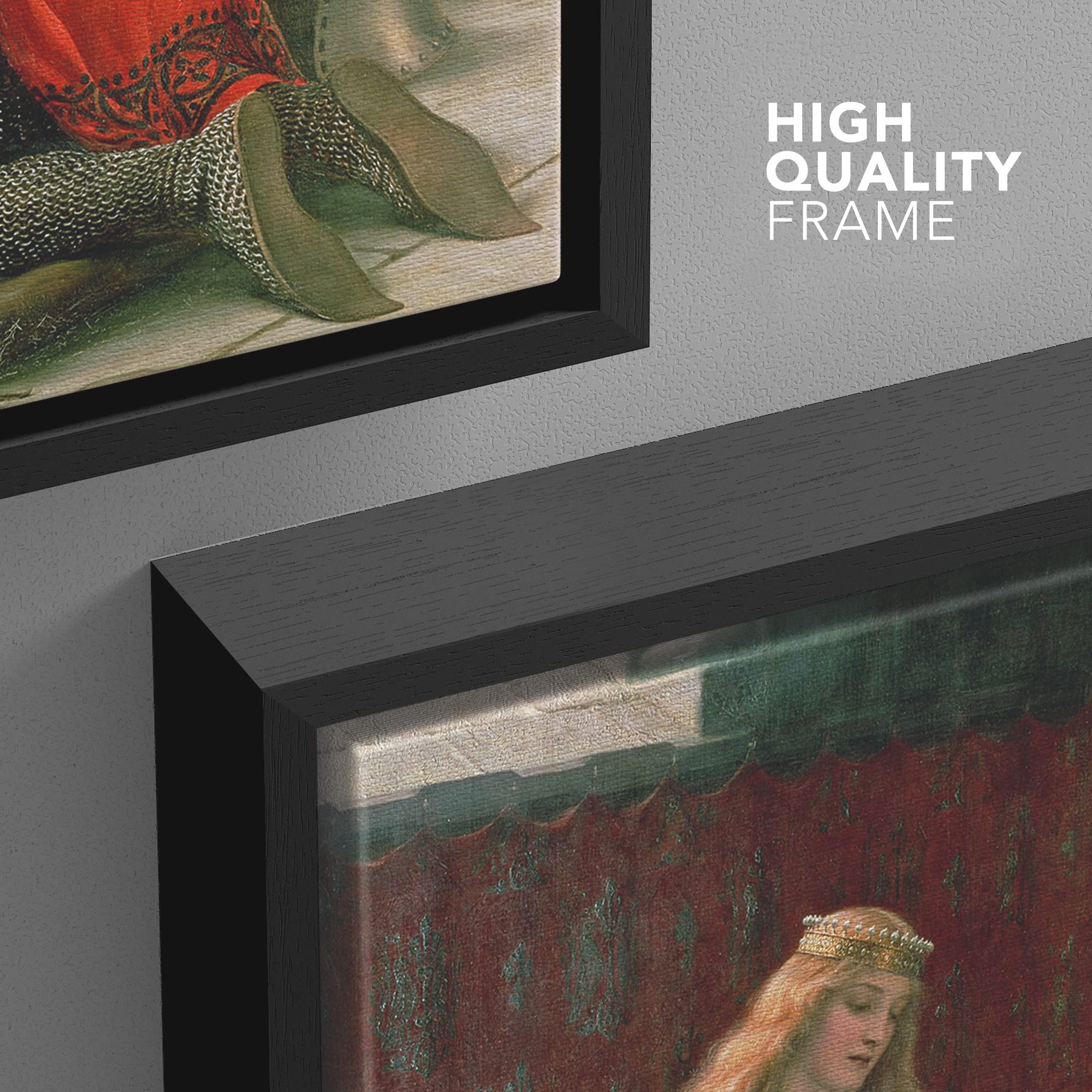 Wall26 Framed Framed Canvas Print Wall Art The Accolade By Edmund Leighton Nature Wilderness Illustrations Fine Art Traditional