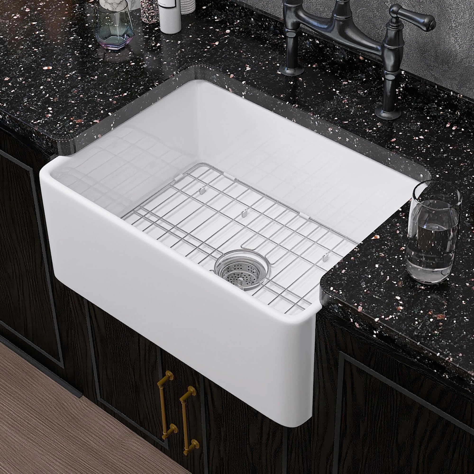 Miuara Farmhouse Sink 36 Inch - Extra Large Apron Front Kitchen Sink Reversible 36x18x10, Undermount Installation, Farm House St