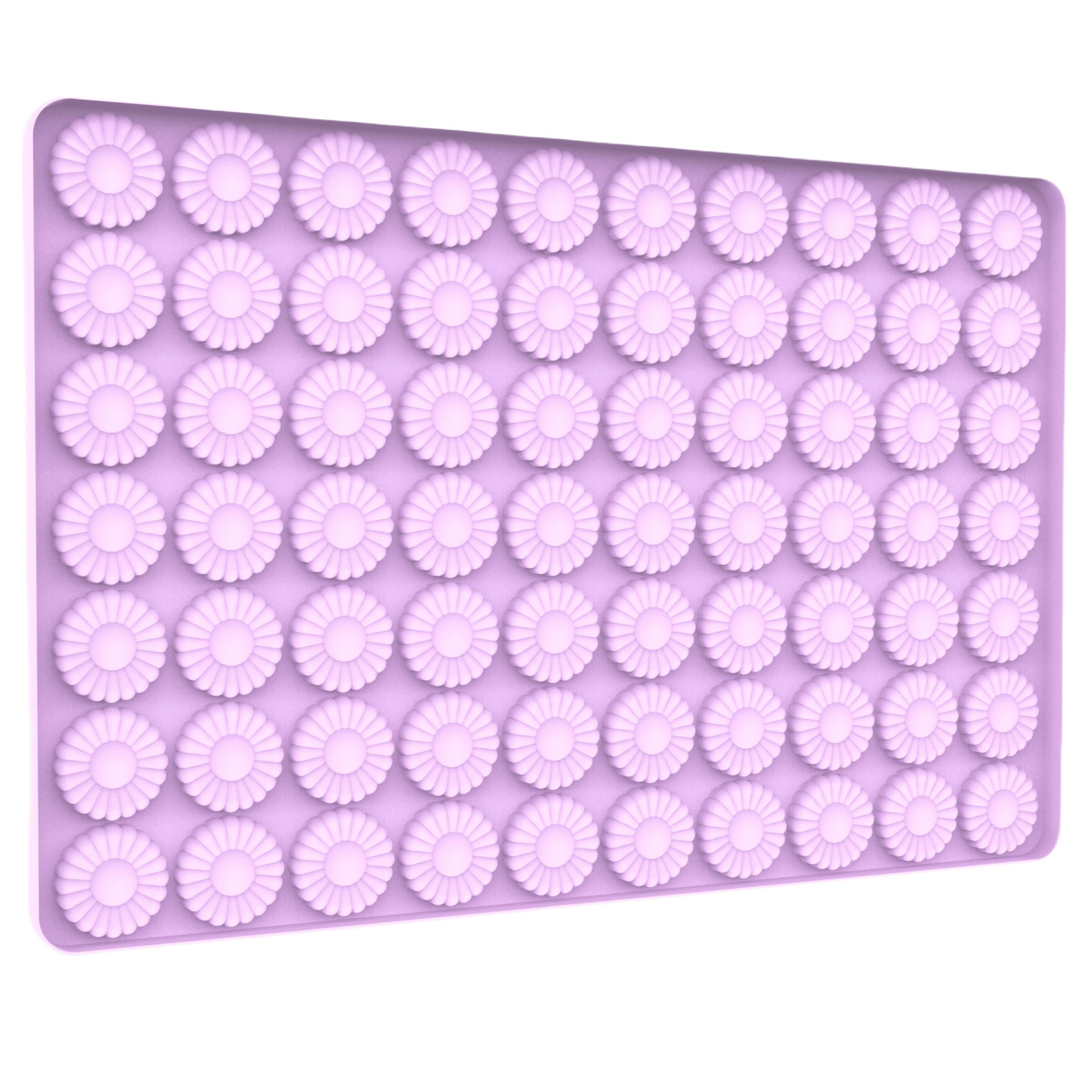 Tadonyny Daisy Flower Chocolate Silicone Molds, Gummy Candy Molds for Cake Decorations, Fondant Mold Silicone with Scraper (flow