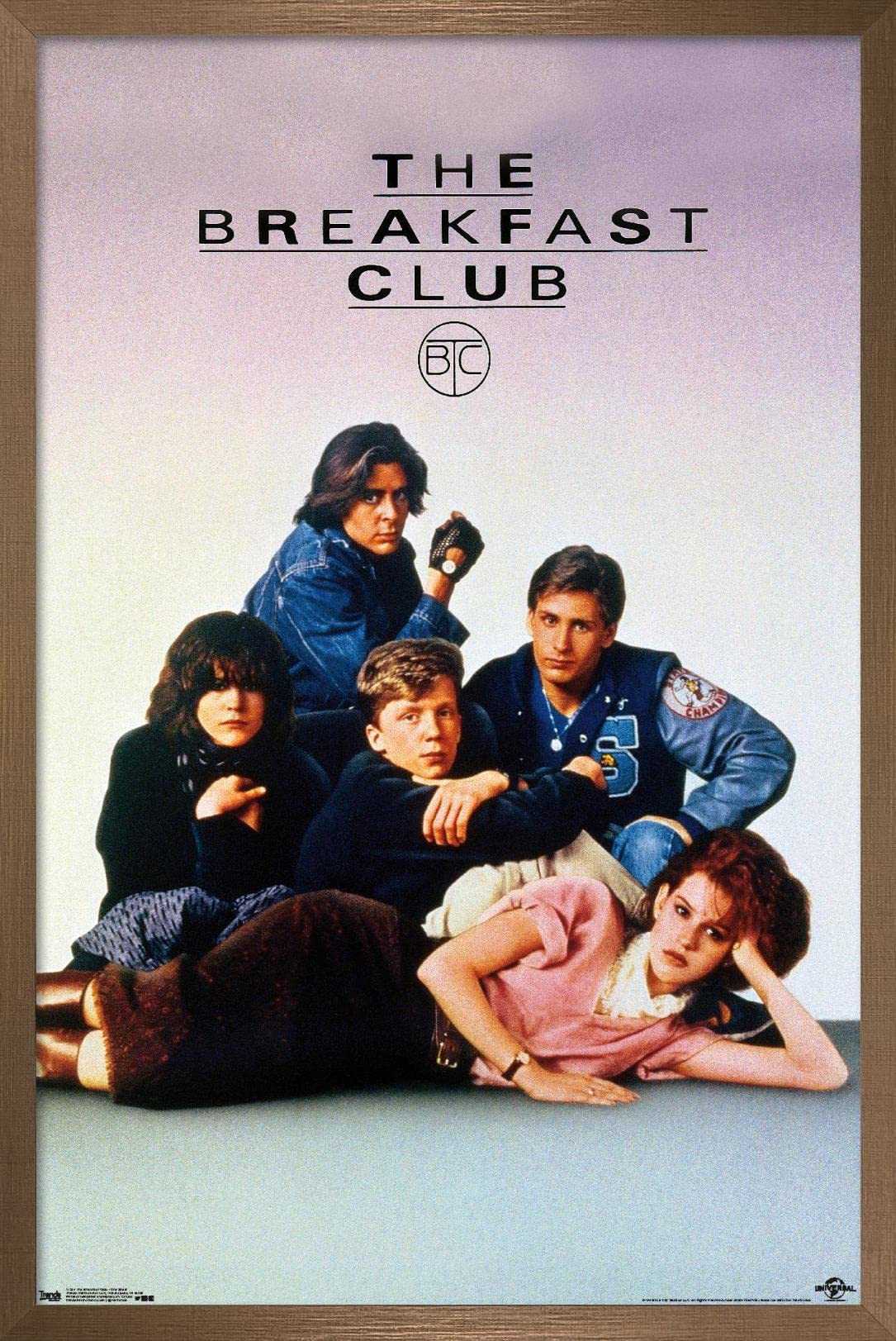 Trends International The Breakfast Club - One Sheet Wall Poster, 14.725'' X 22.375'', Bronze Framed Version