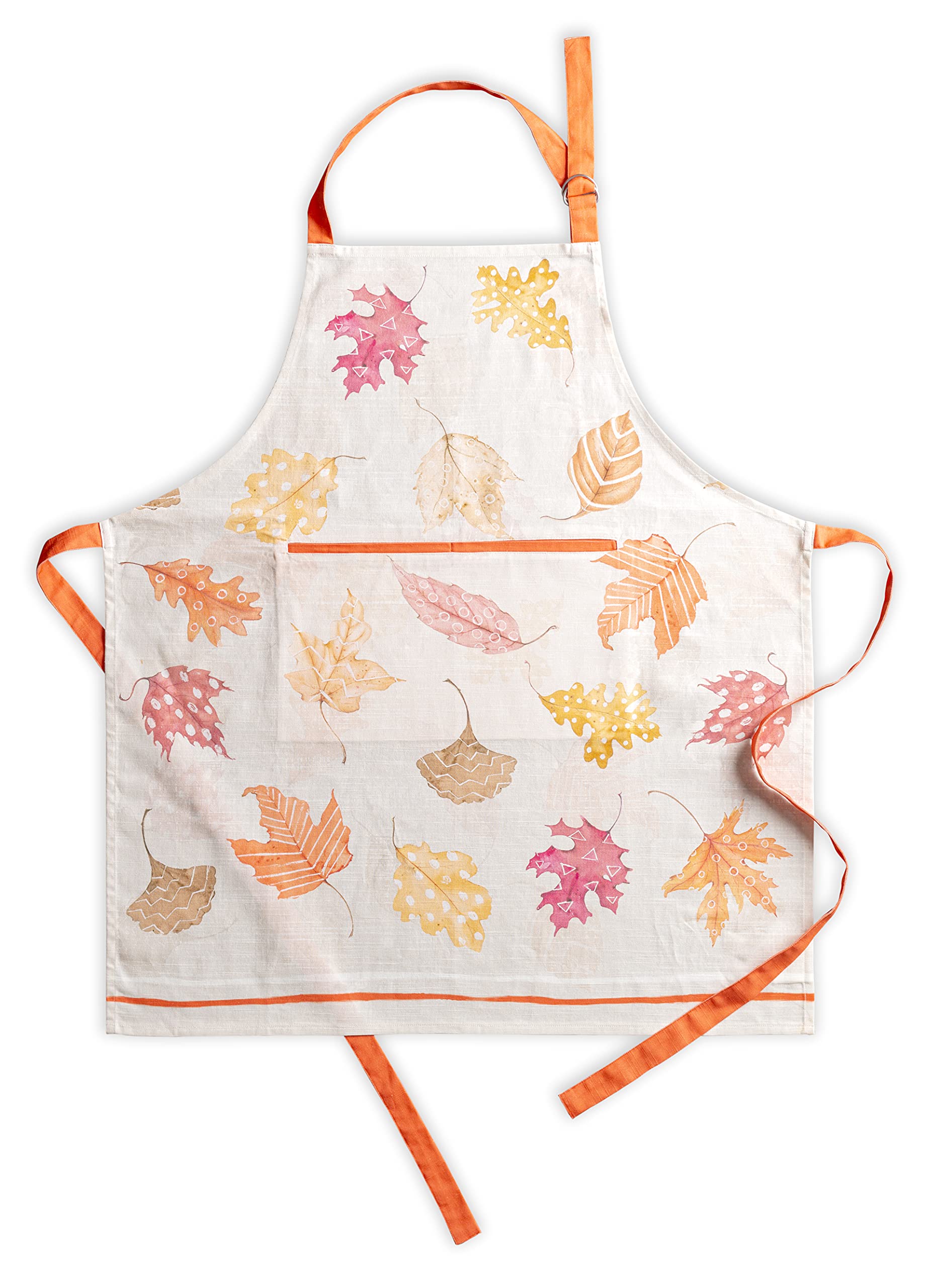 Maison D ' Hermine Apron 100% Cotton 27.50Inch X 31.50Inch 1 Piece Adjustable Neck Strap Cloth Apron With Center Pocket For Moth