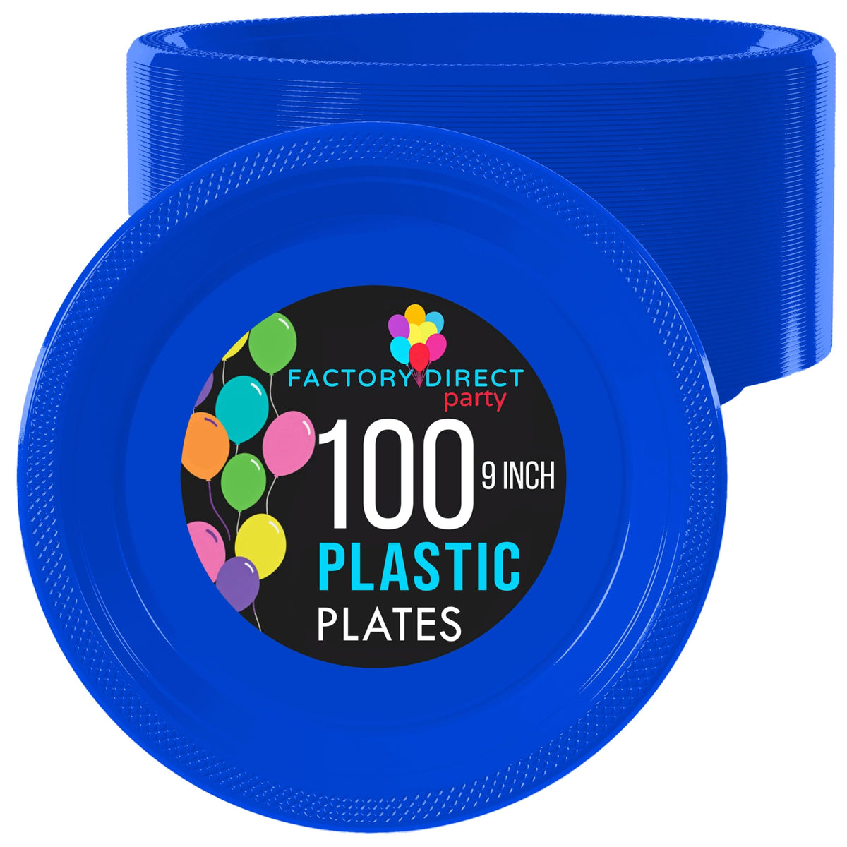 Exquisite Dark Blue Plastic Plates For Party 9 Dark Blue Disposable Plates For Party Supplies 100 Pcs Disposable Dinner Plate