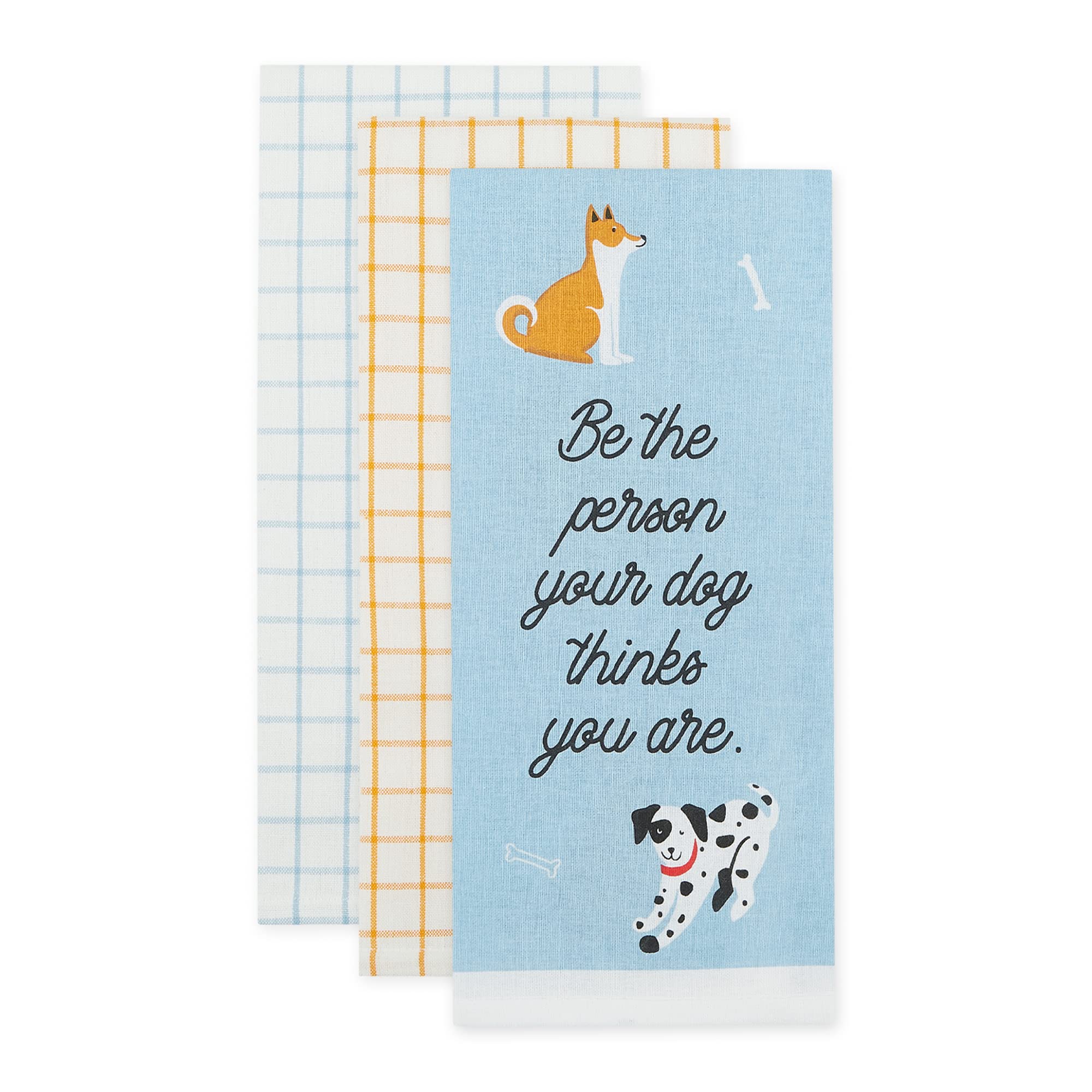 DOG PERSON DISHTOWEL SET/3