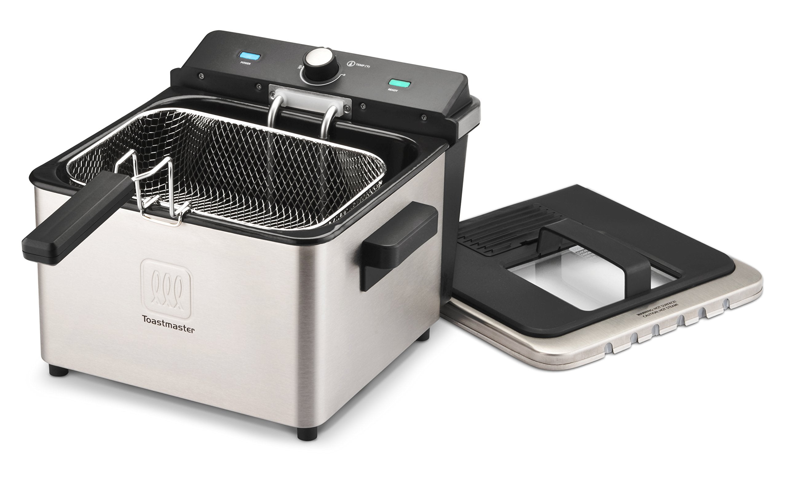 Toastmaster TM-168DF Deep Fryer, 4 Liter, Stainless Steel/Black, Durable Design for Perfectly Crispy Fried Foods