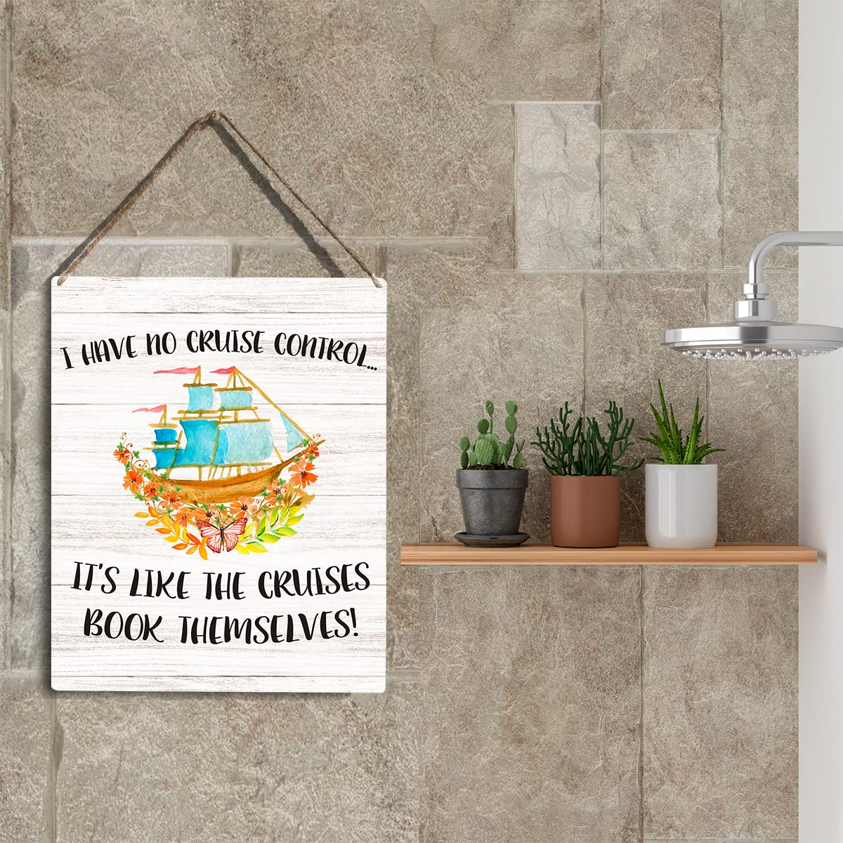 YCYD Cruise Door Decorations I Have No Cruise Control It s Like They Book Themselves Quote Sayings Home Wall Decor Wooden Hangin