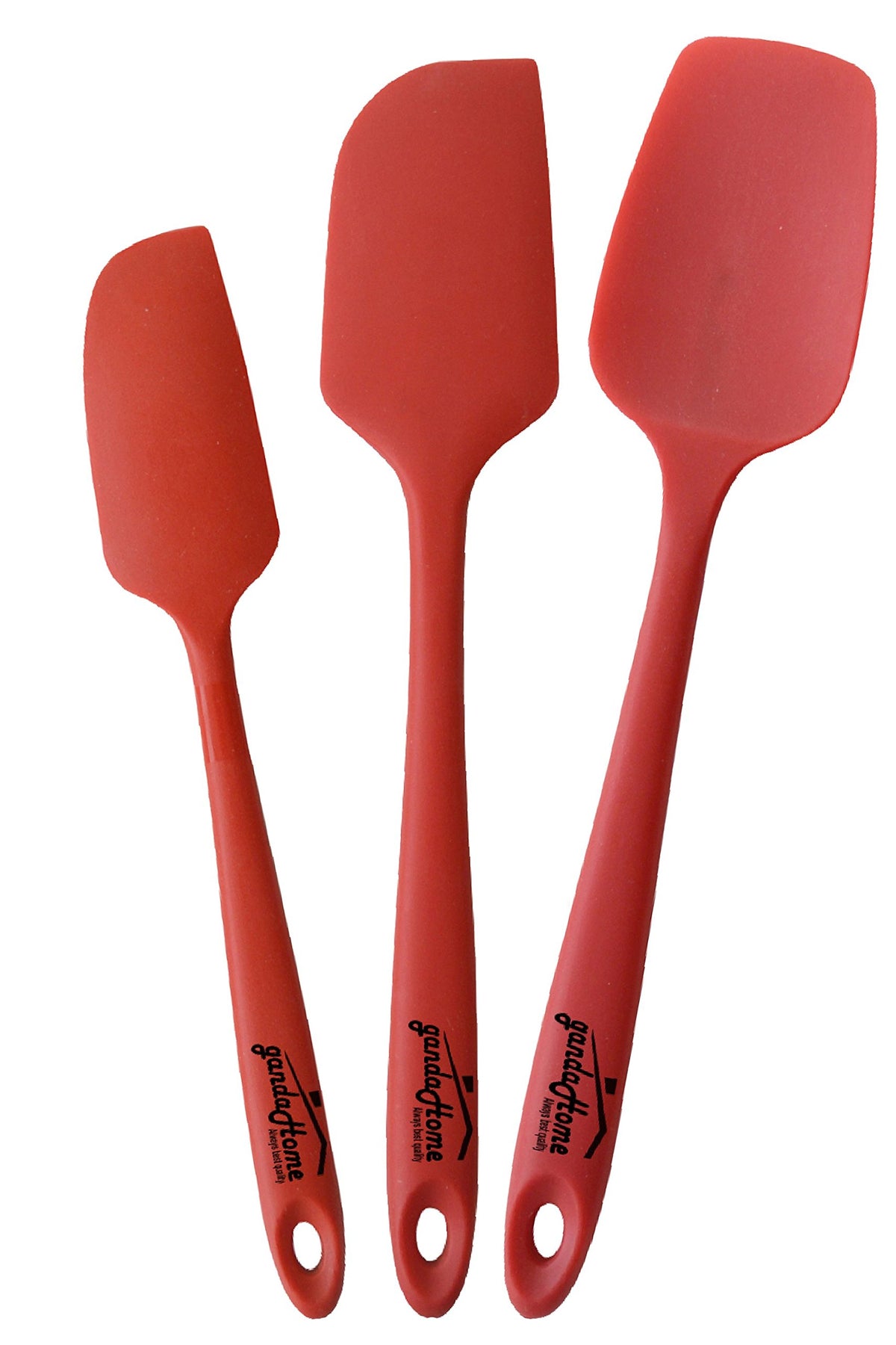 Mekbok Silicone Spatula Set - 3-Piece Rubber Spatulas Silicone Heat Resistant 600F For Everyday Task - Seamless Design Kitchen S