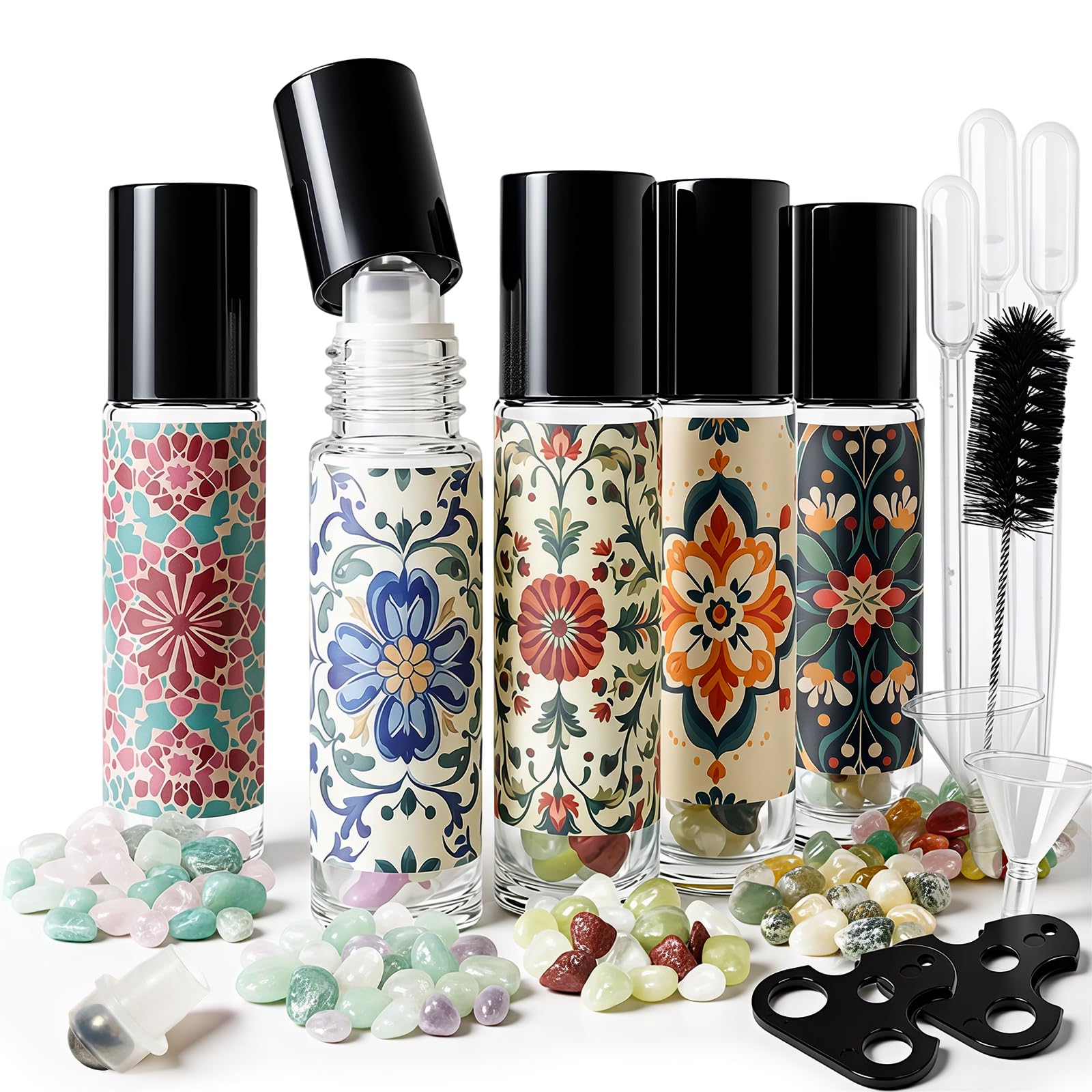 Roller Bottles for Essential Oils Roll On Bottles 10ml  5 Pack, Clear