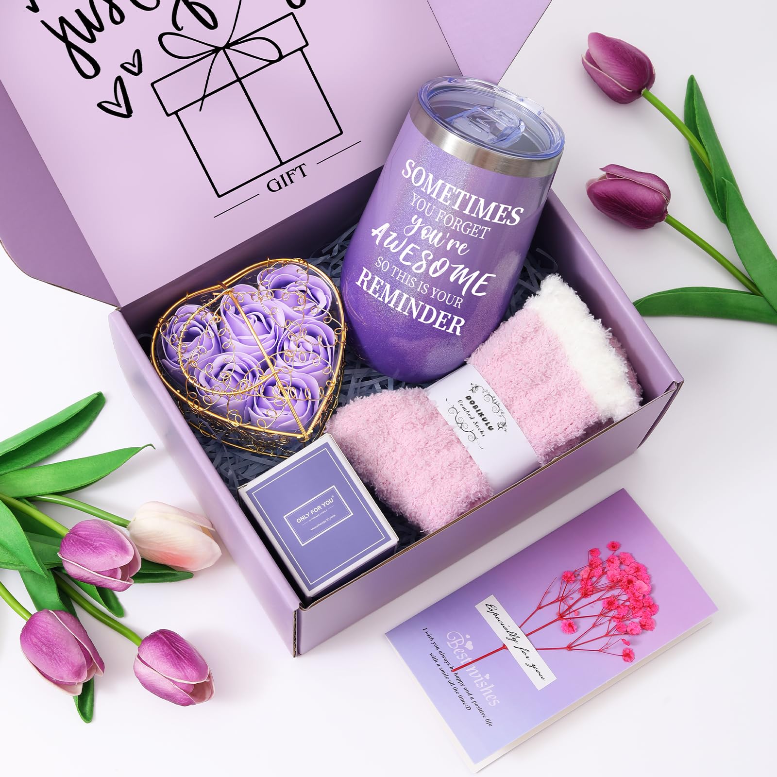 Mollywatr Birthday Gifts for Women, Women Gifts Set | Gift Basket, Friendship Gifts Box for Girlfriend Wife Mom Her Best Friend