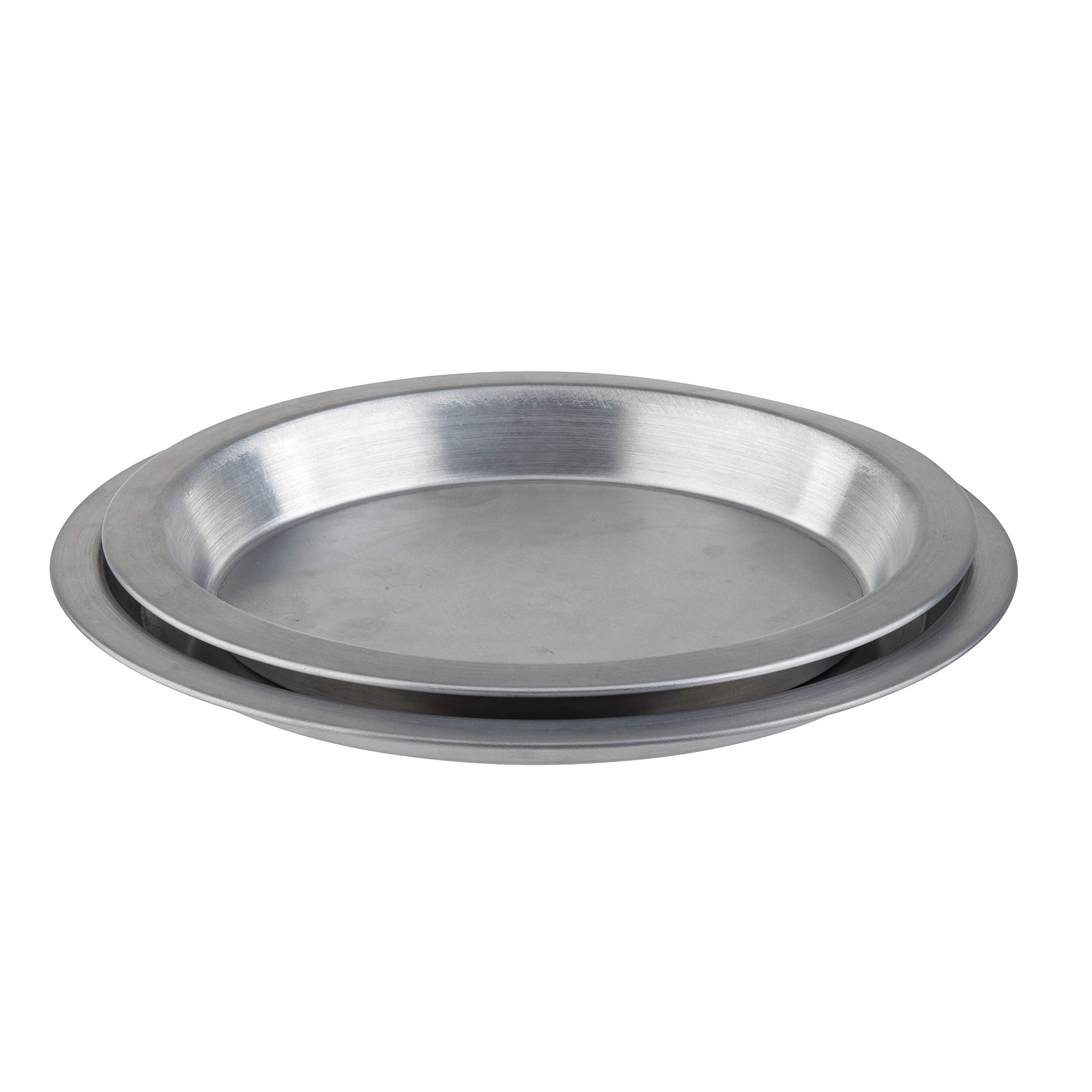 Tablecraft Round Pie Pan Server, Stainless Steel, 10.125 X 10.125 X 0.75    (0.5Mm Thickness)