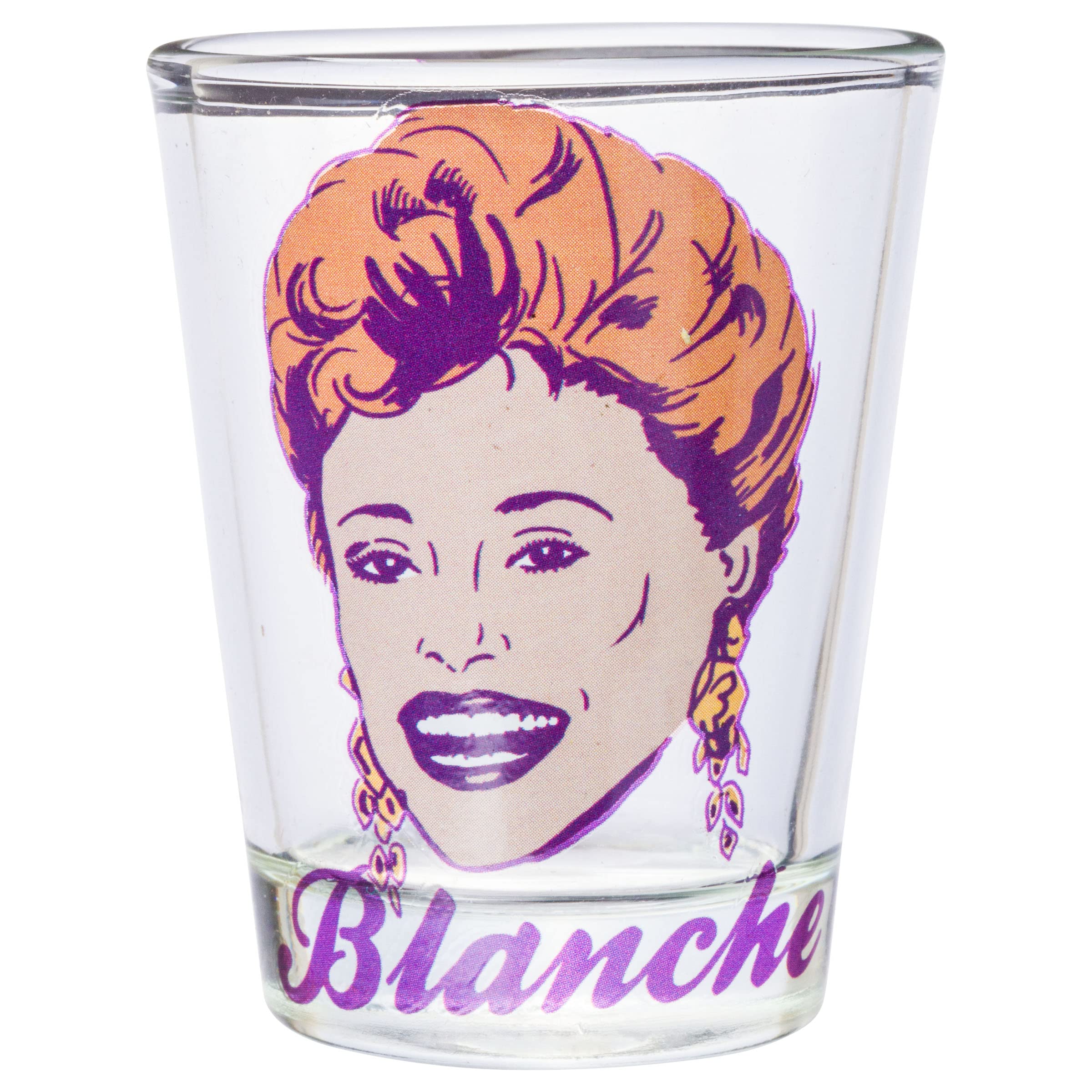 Silver Buffalo Golden Girls Four Characters 4Pc Mini Glass Set, 1.5 Ounces