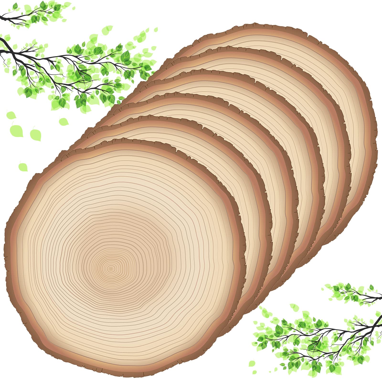 Disposable Placemat Table Placemats Wood Slices Disposable Placemats 13 Inch Paper Placemats For Bridal Baby Shower Birthday Par