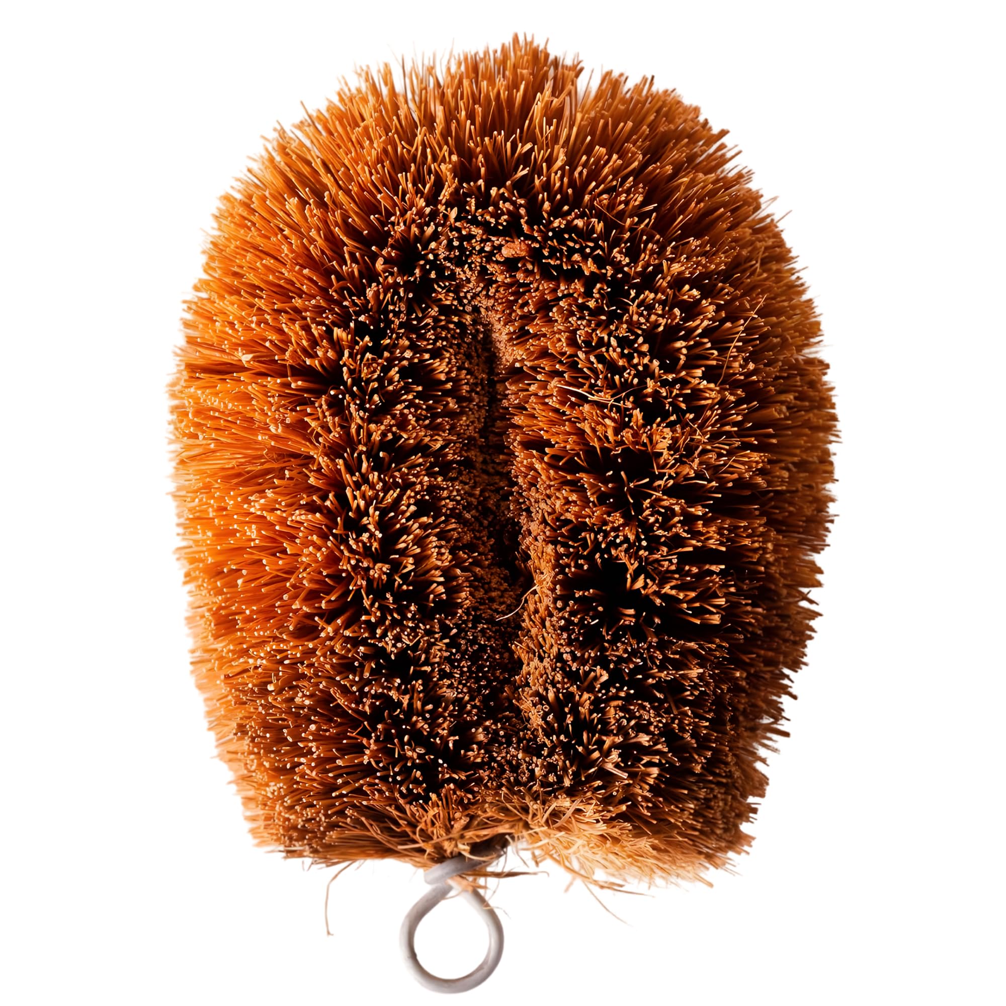 Tawashi Vegetable Brush Set, 100% Natural Coconut Coir Scrub Brushes for Fruits & Vegetables Pack of 2, Japanese Kamenoko Design